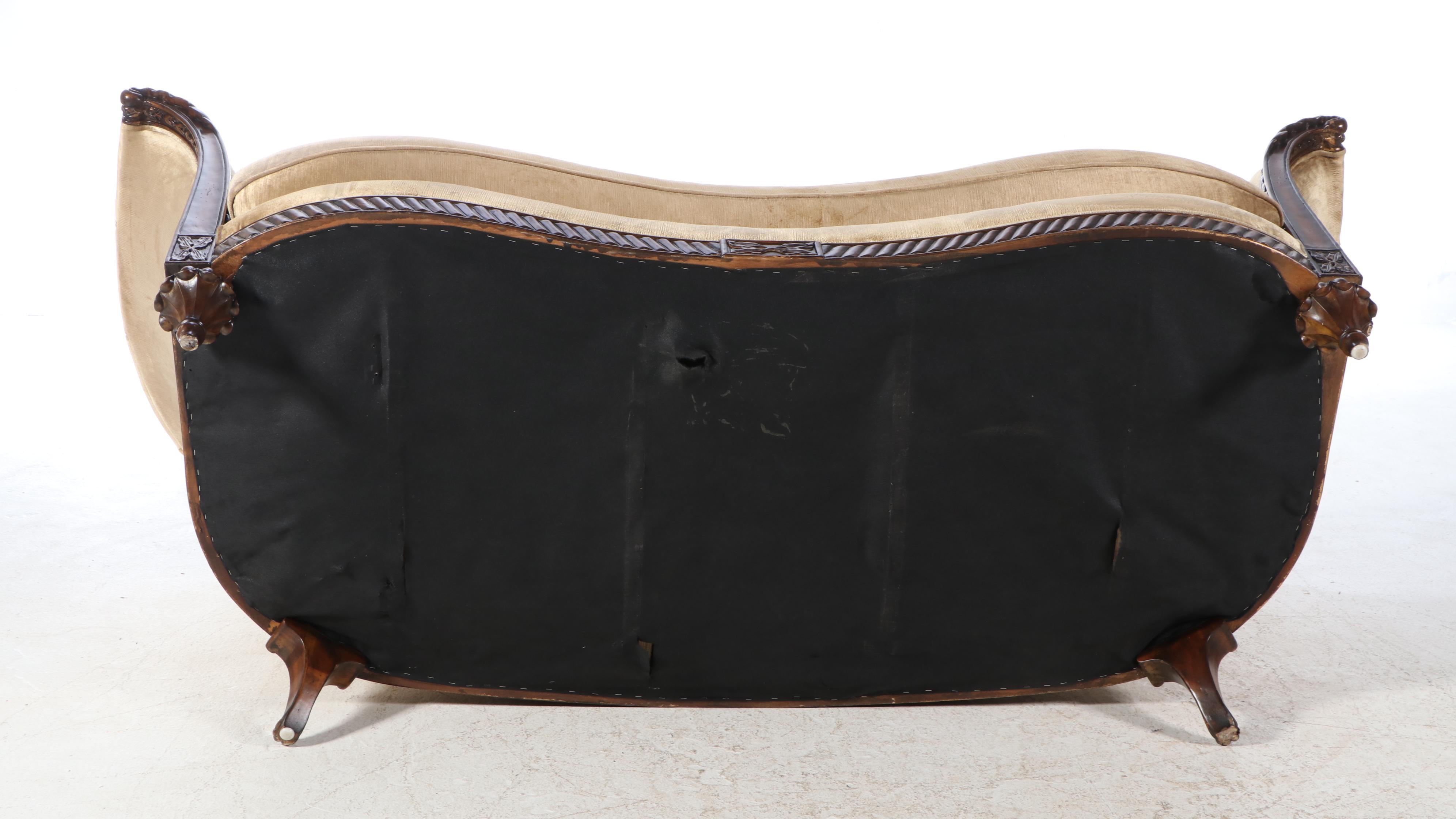 Schnadig "Compositions" French Provincial Style Buttoned-Down Sofa