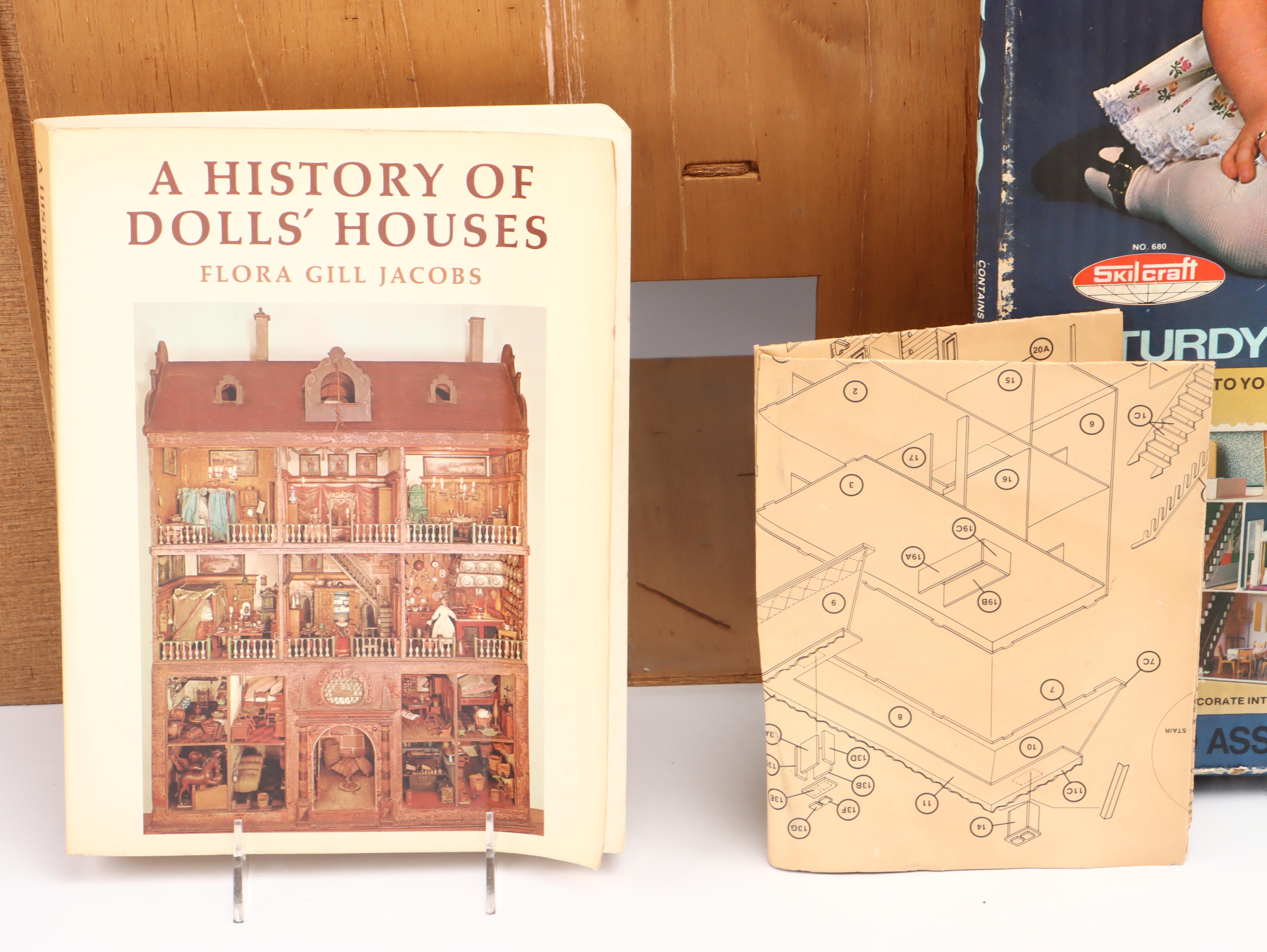 Skilcraft Victorian Wooden Dollhouse with Accessories and Dollhouse History Book