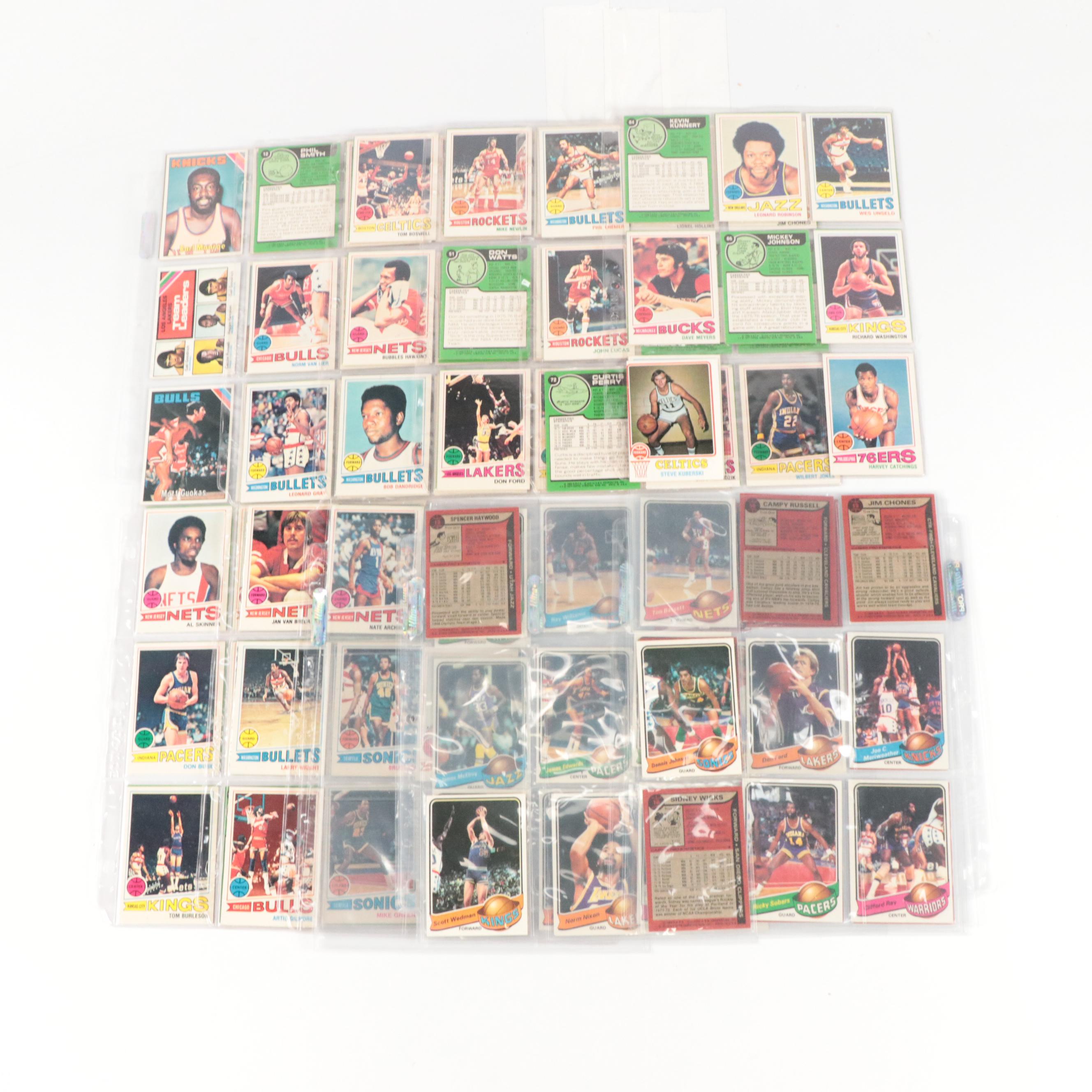 Topps Basketball Cards Featuring Elvin Hayes and More, 1970s