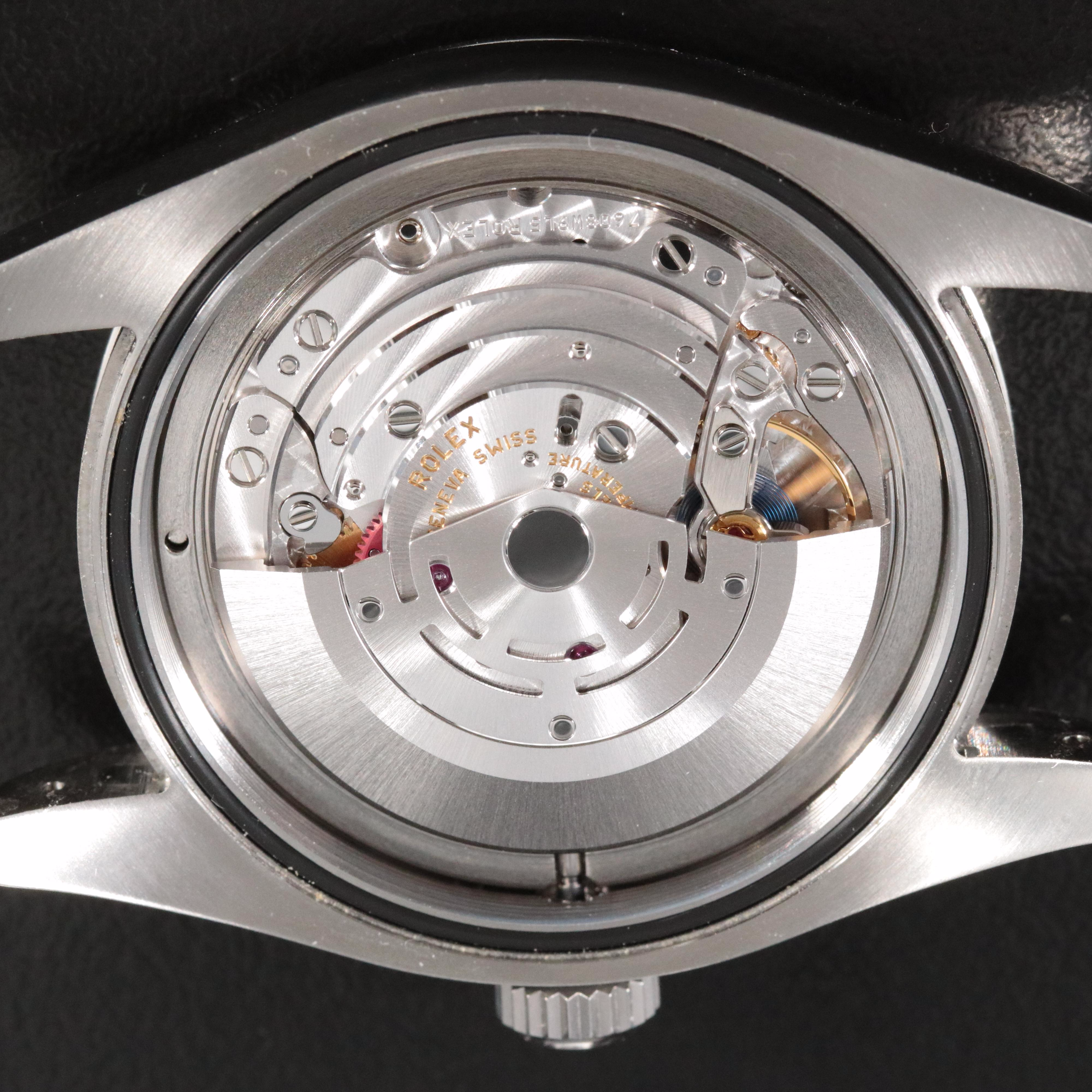 2018 Rolex Oyster Perpetual Milgauss Blue Dial with Green Sapphire Crystal Watch