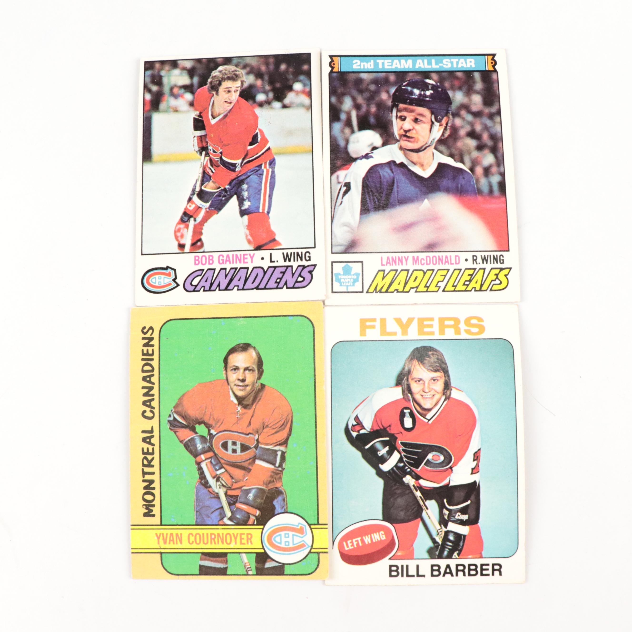 Topps Hockey Cards Featuring Bobby Orr, Bernie Parent, and More, 1970s