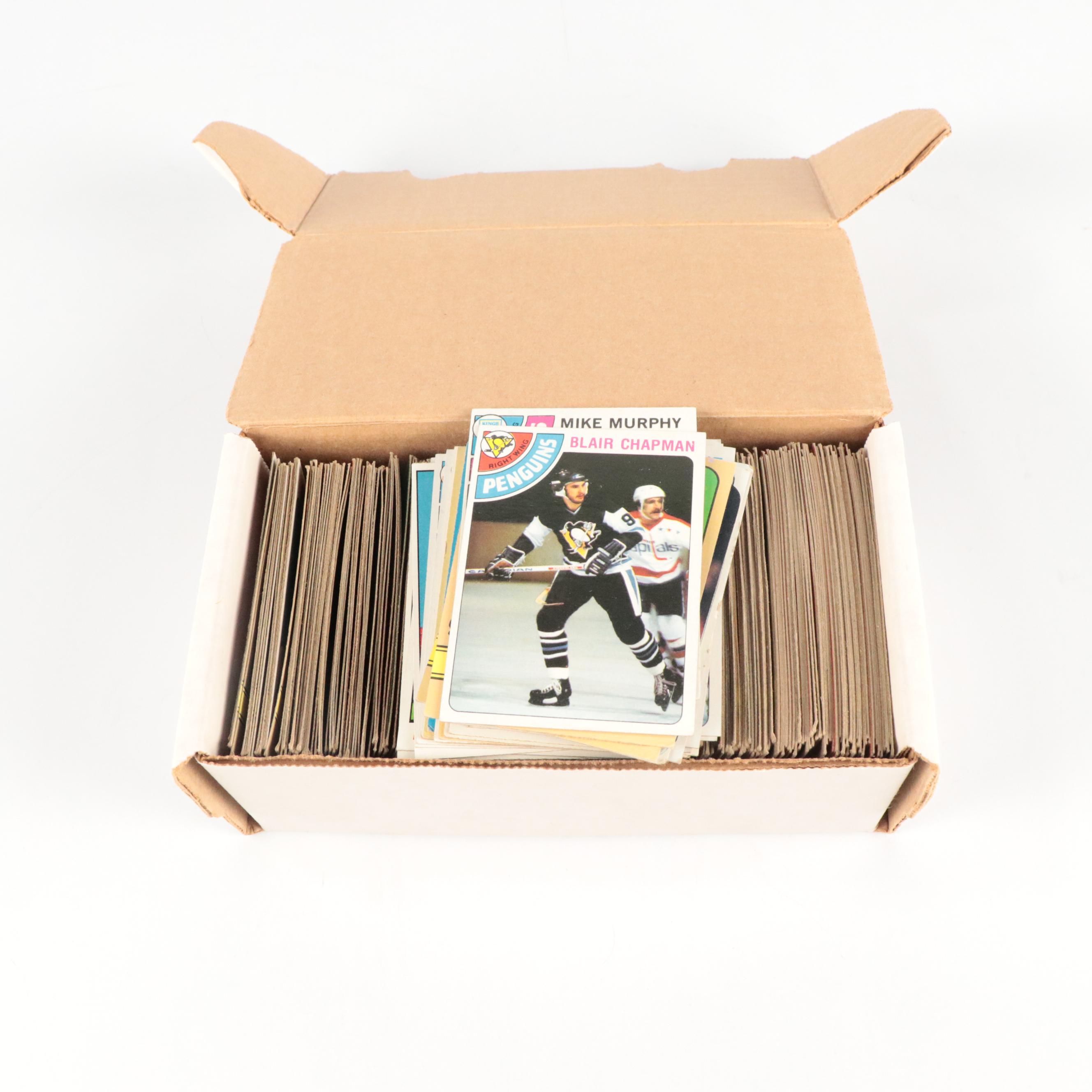 Topps Hockey Cards Featuring Bobby Orr, Bernie Parent, and More, 1970s