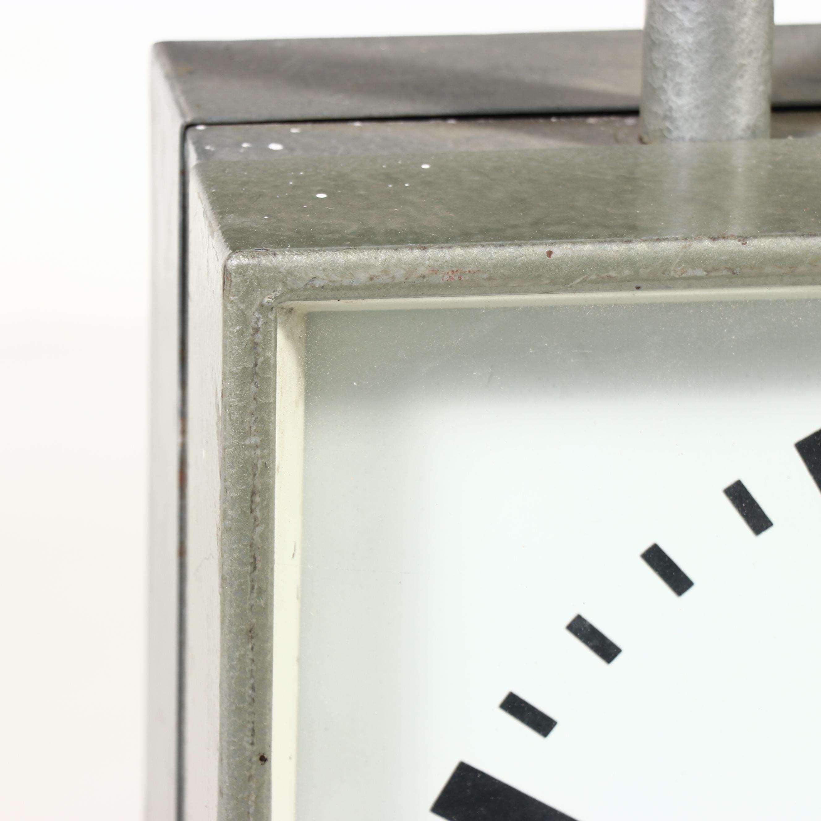 Mid Century Modern Style Industrial Double-Sided Factory Clock