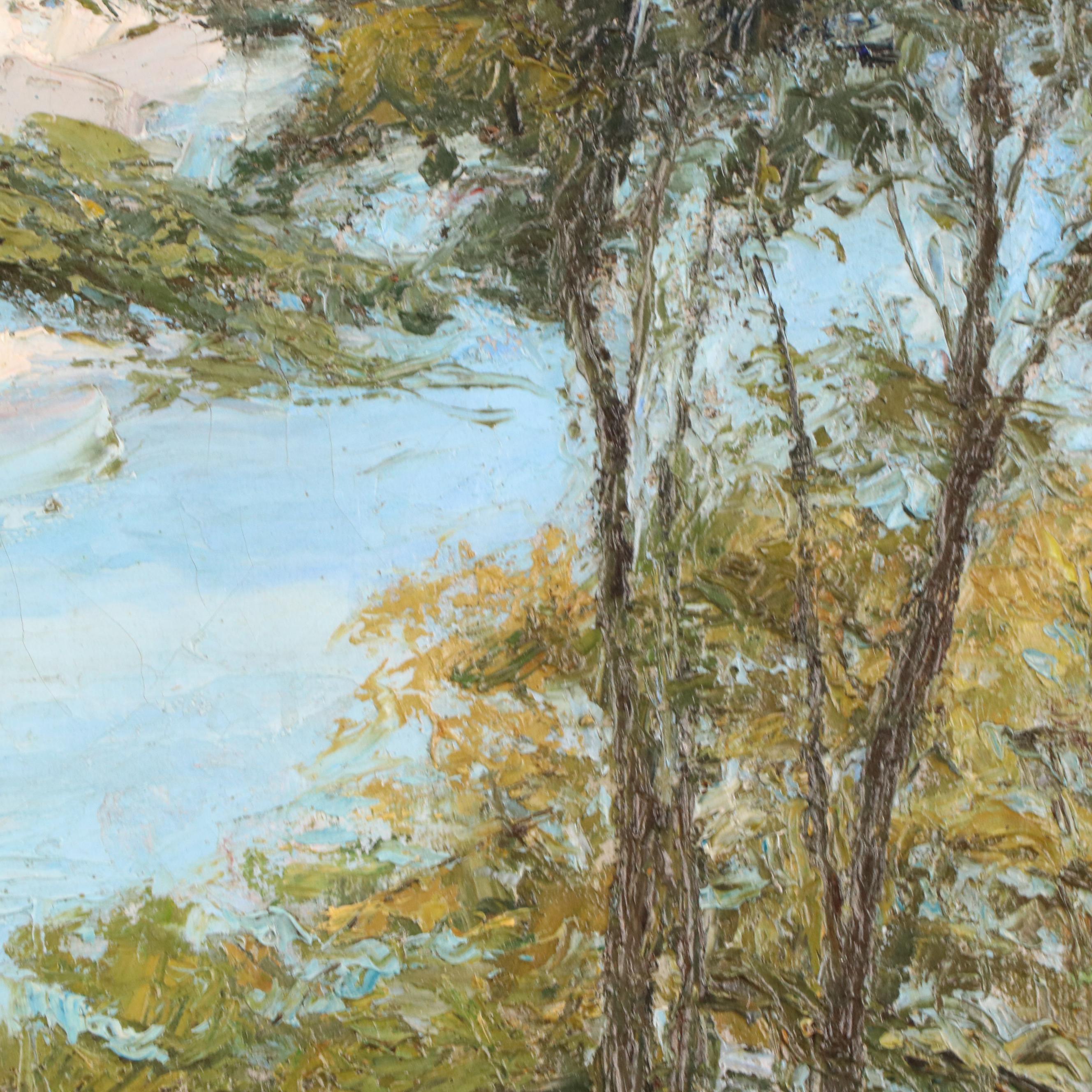 Bernard Evans Ward Landscape Oil Painting, 1922