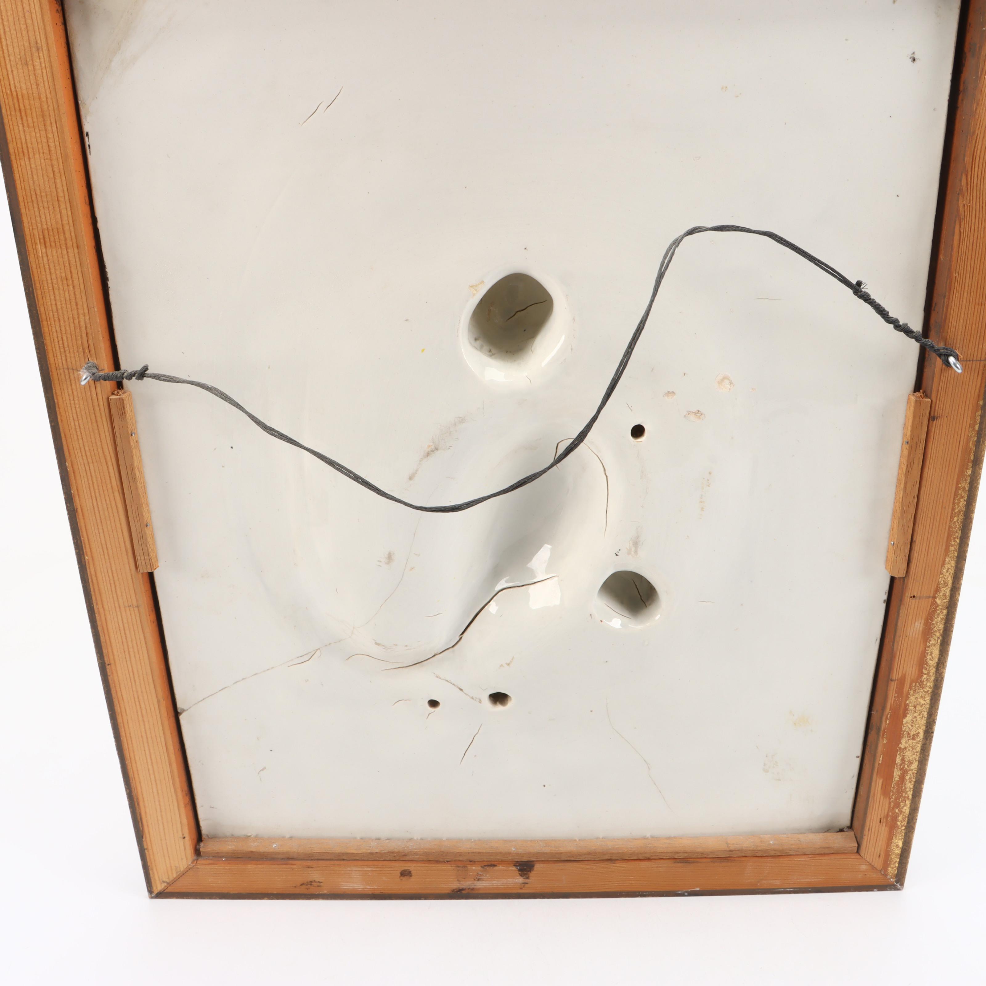 Diana's Hunt Hand-Decorated Relief Porcelain Wall Hanging