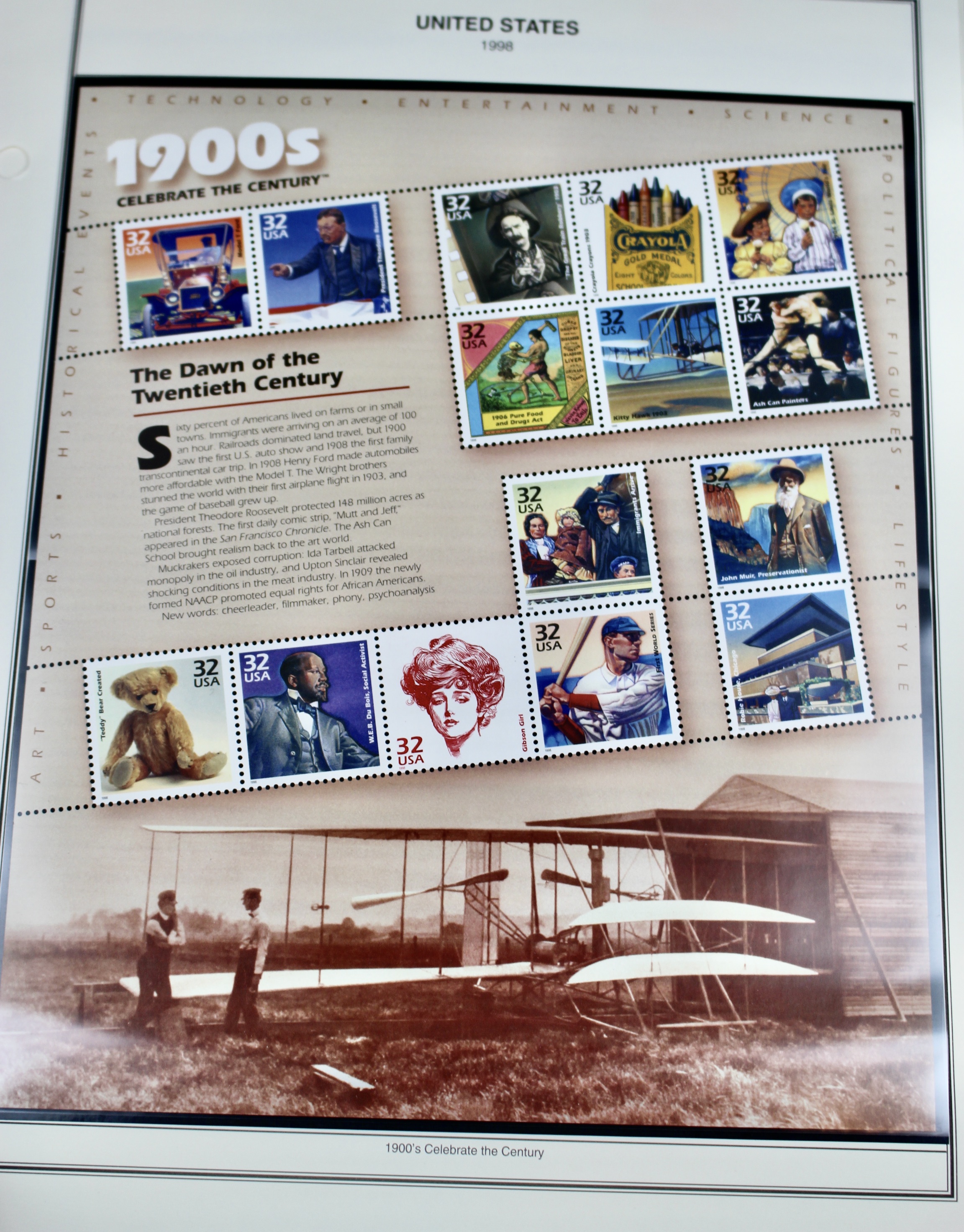 U.S. Commemorative Stamp Collection, Including 16 Souvenir Sheets and More