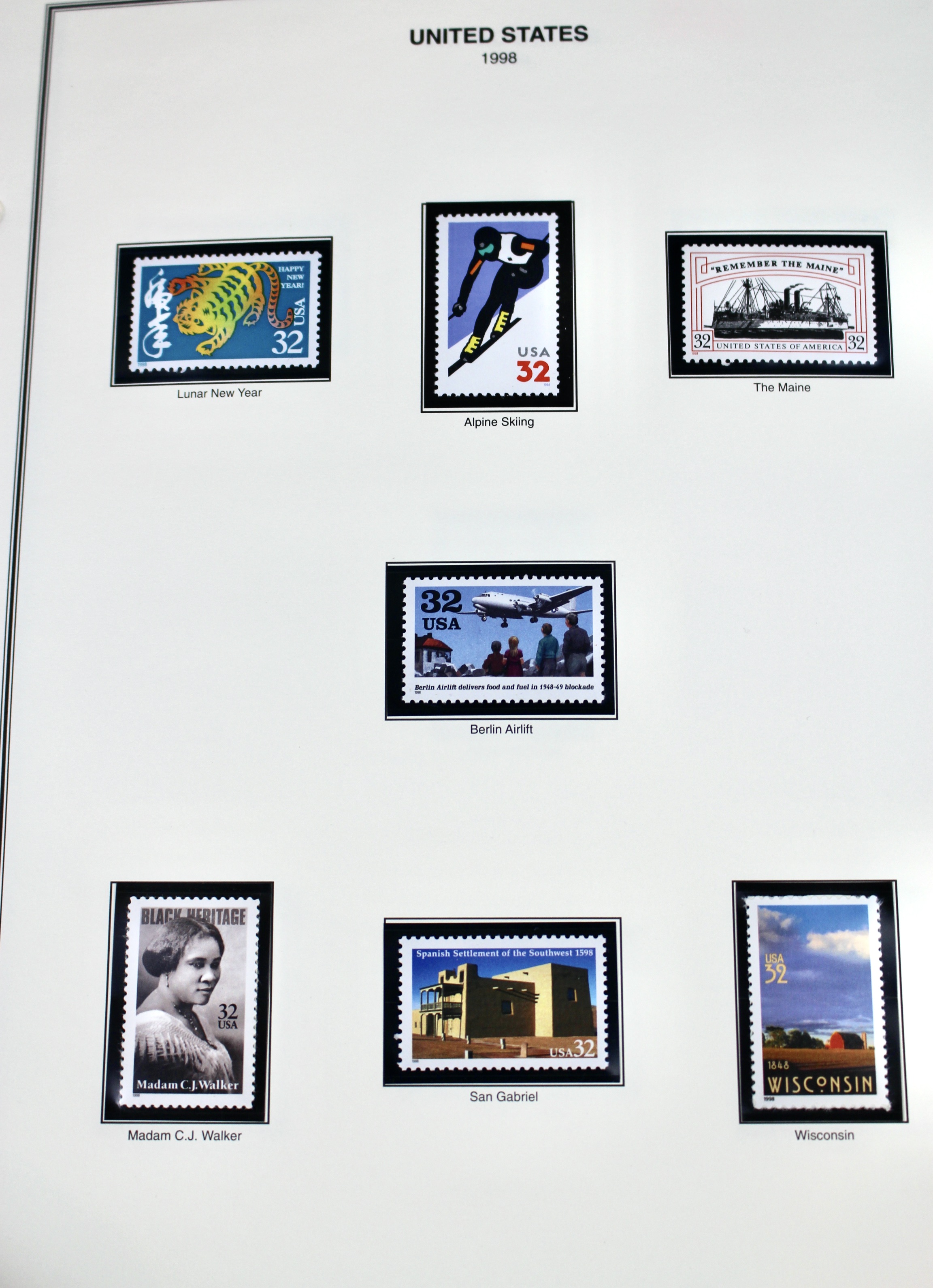U.S. Commemorative Stamp Collection, Including 16 Souvenir Sheets and More