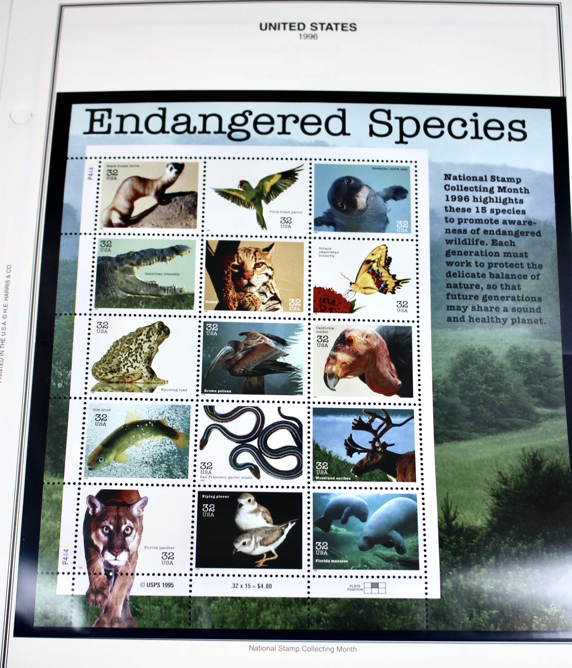 U.S. Commemorative Stamp Collection, Including 16 Souvenir Sheets and More