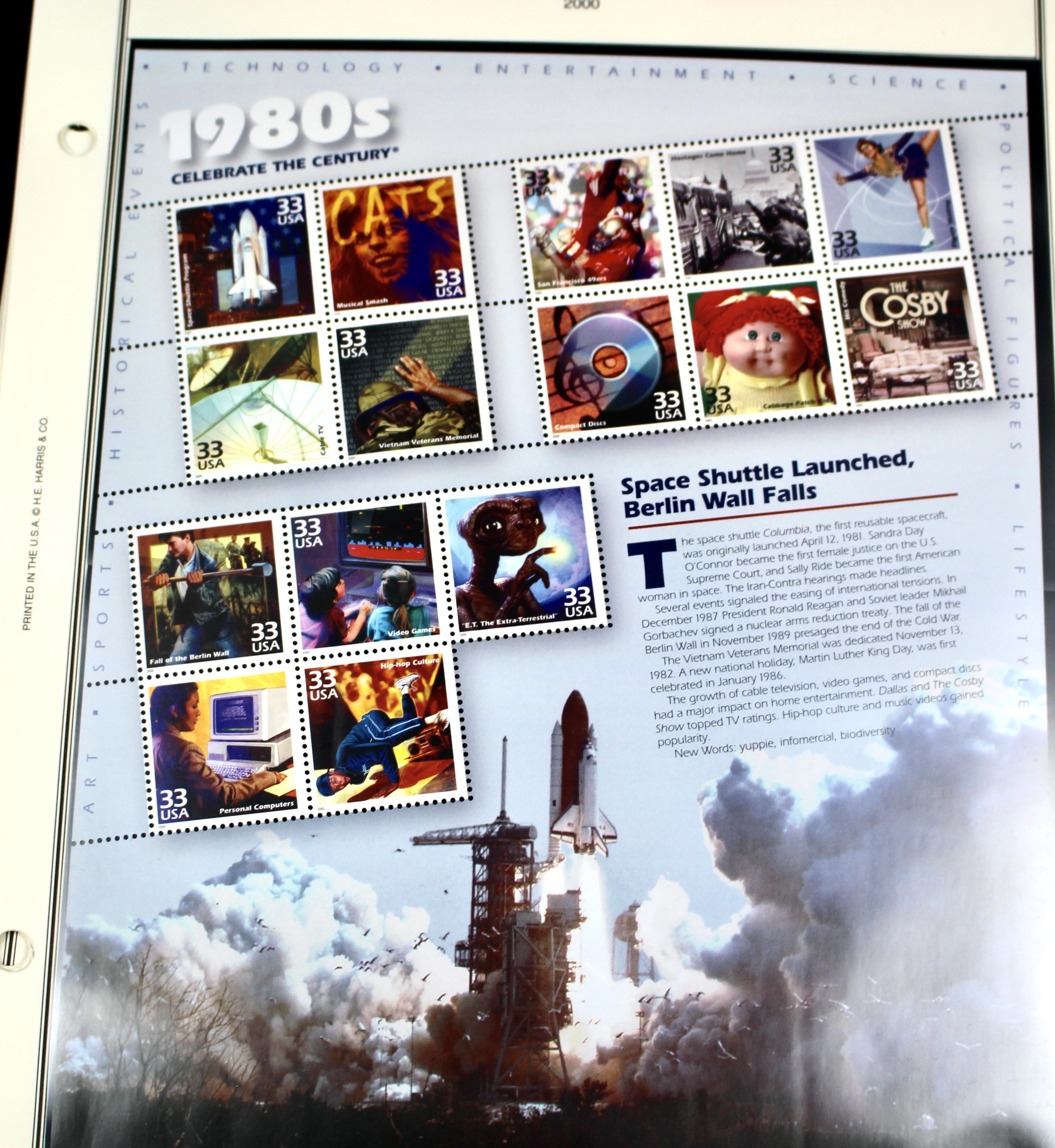 U.S. Commemorative Stamp Collection, Including 16 Souvenir Sheets and More