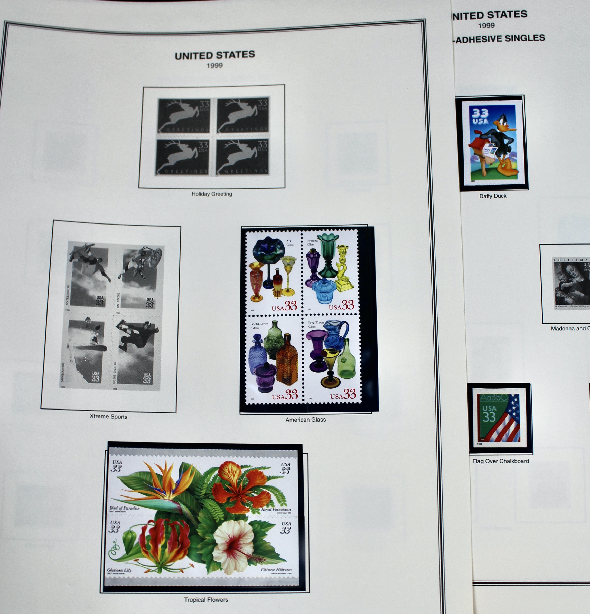 U.S. Commemorative Stamp Collection, Including 16 Souvenir Sheets and More