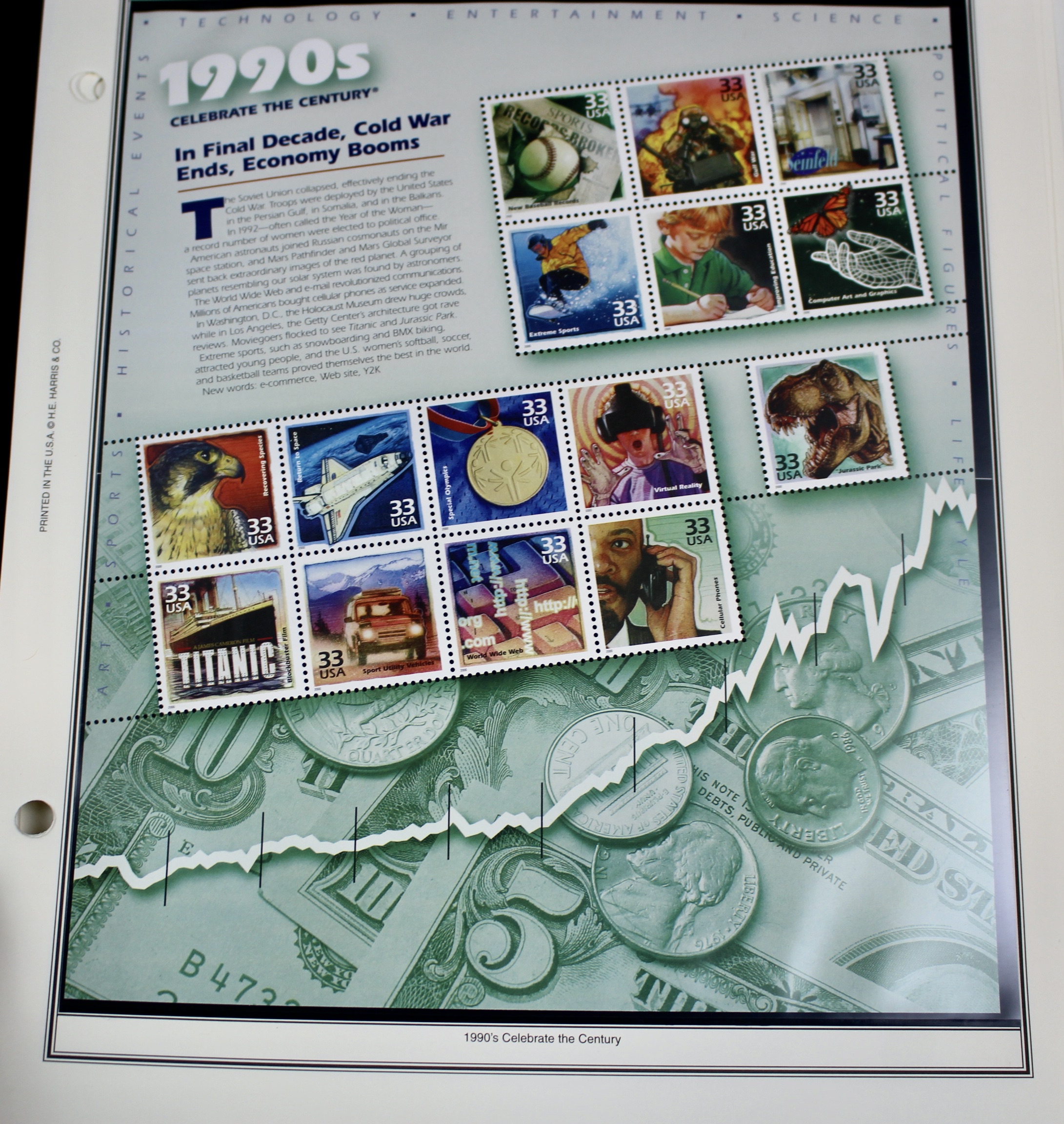 U.S. Commemorative Stamp Collection, Including 16 Souvenir Sheets and More