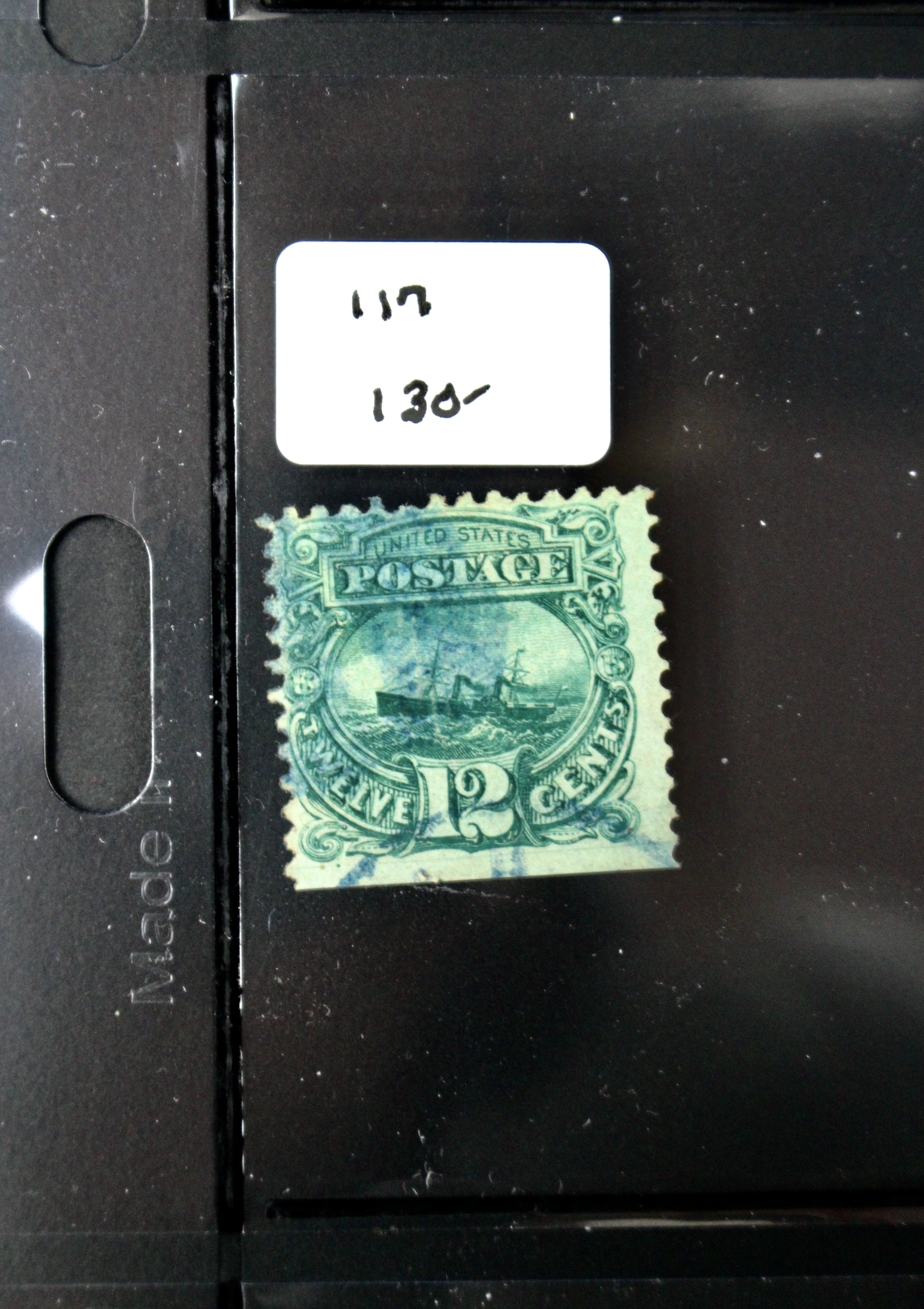 Eight Different 1869 U.S. Pictorial Postage Stamps, Incl. 24-Cent and 30-Cent