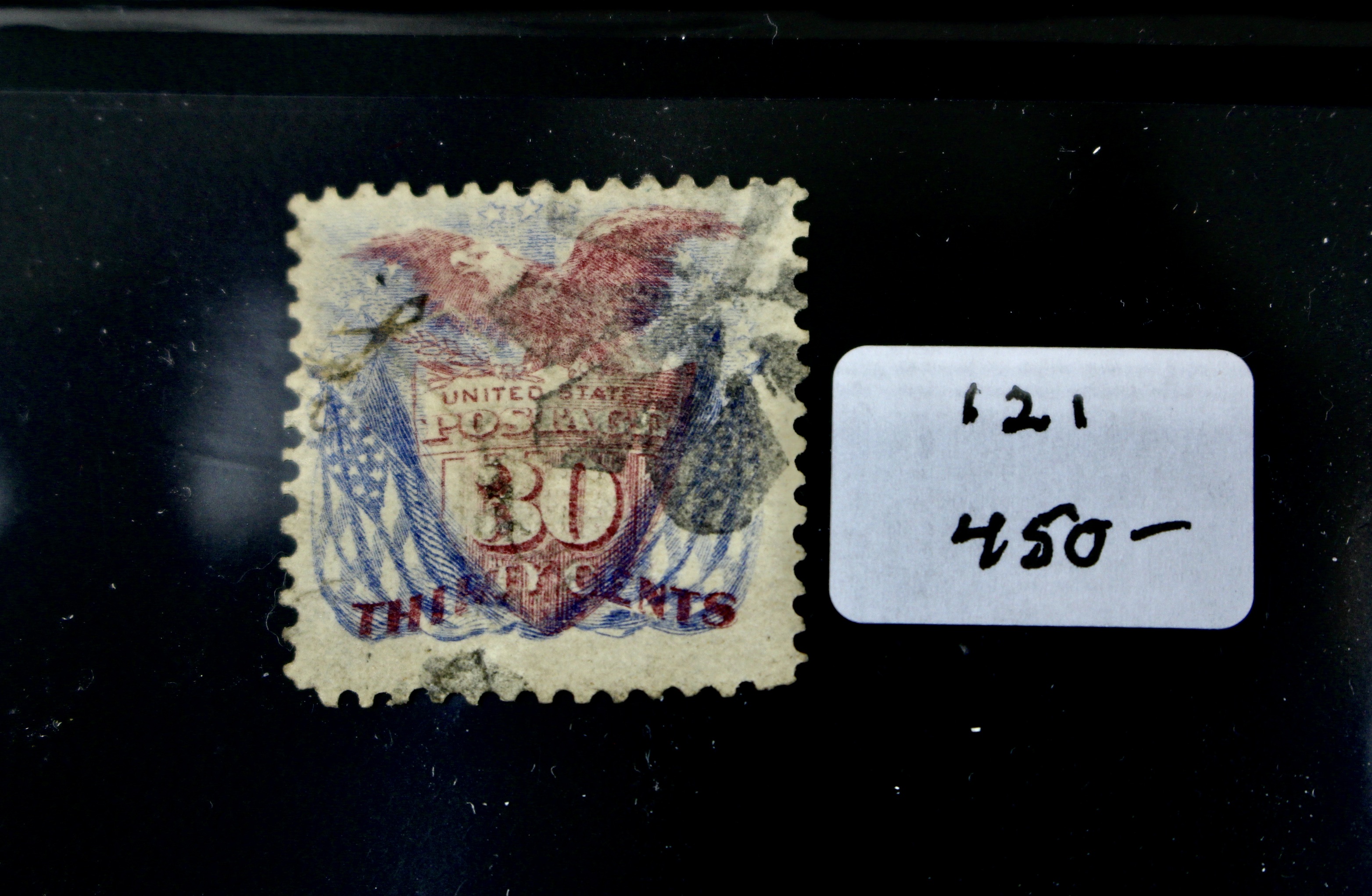 Eight Different 1869 U.S. Pictorial Postage Stamps, Incl. 24-Cent and 30-Cent