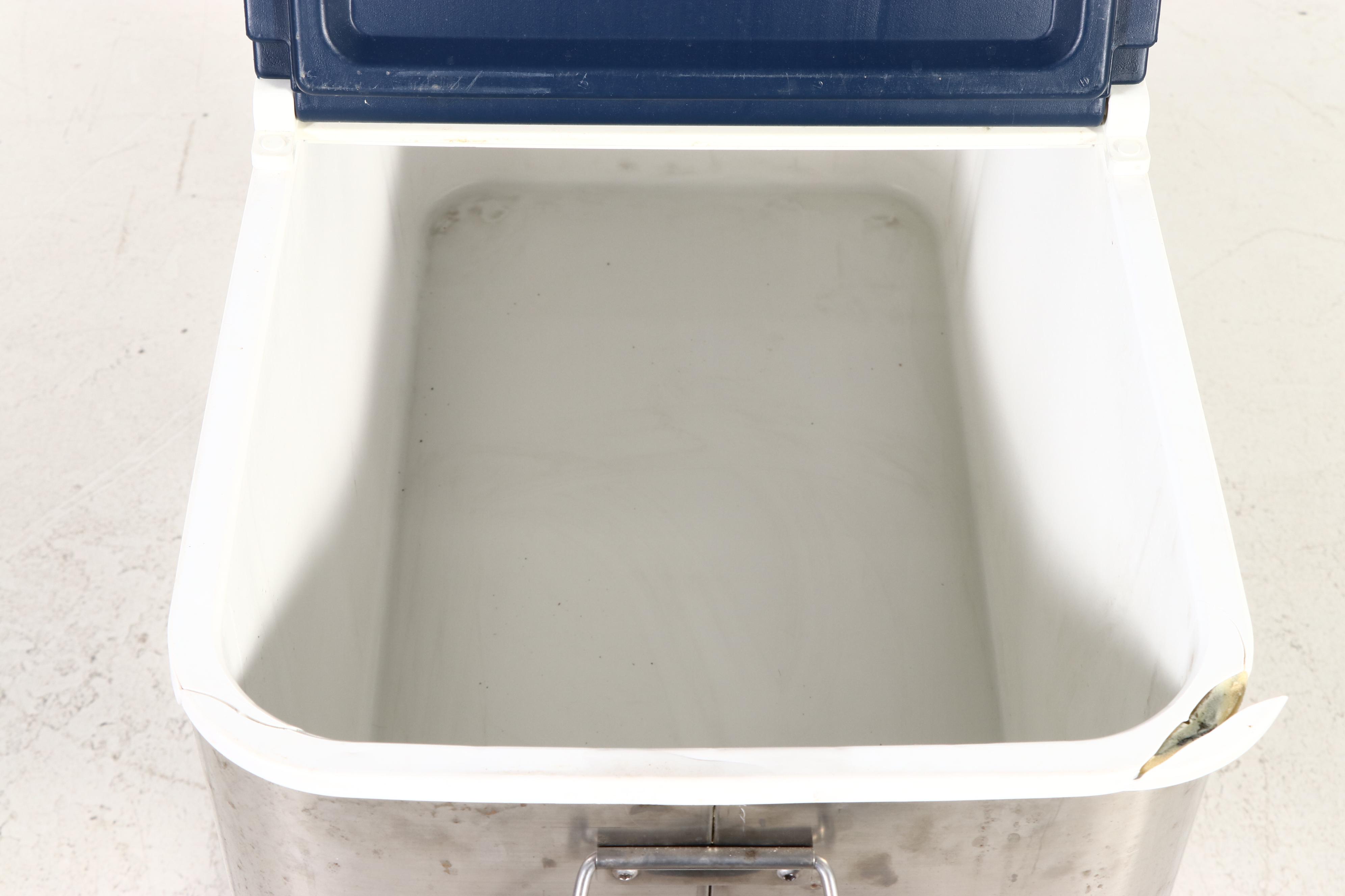 Tommy Bahama Stainless Rolling Beverage Cooler Cart