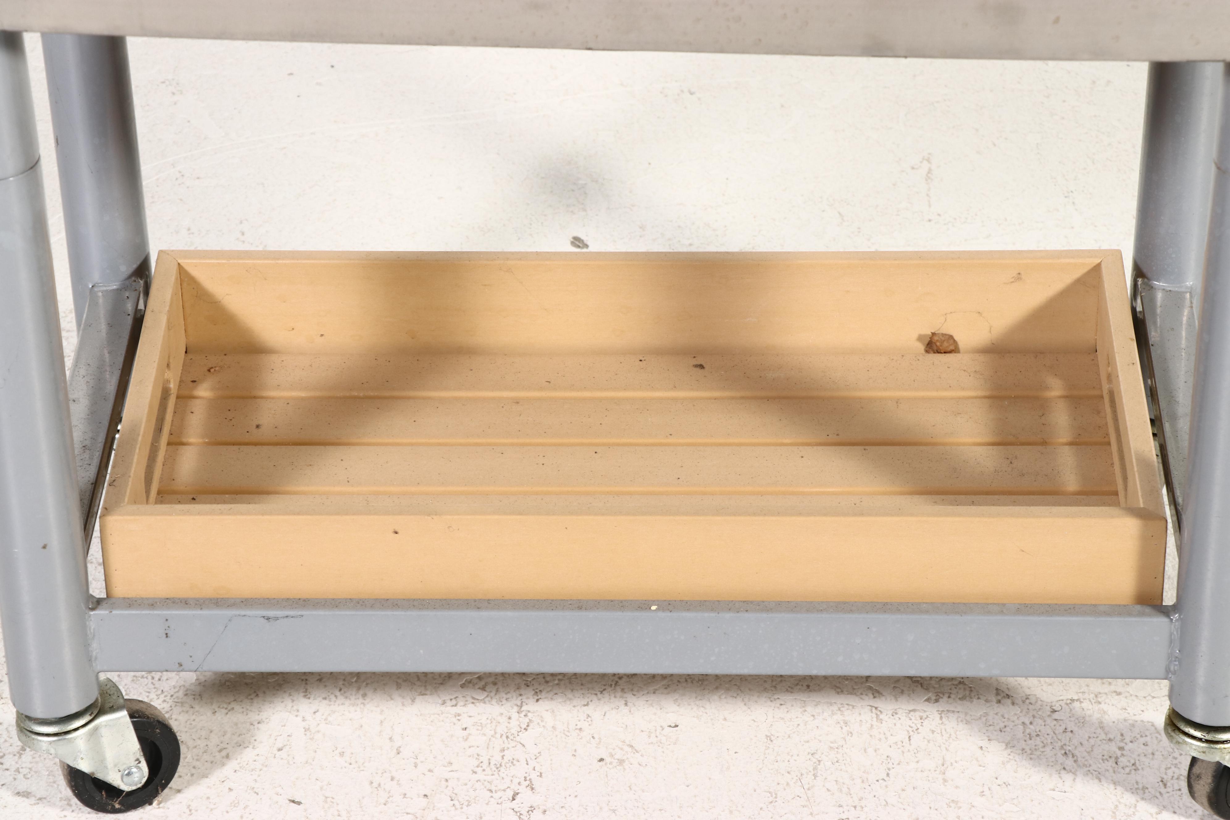 Tommy Bahama Stainless Rolling Beverage Cooler Cart