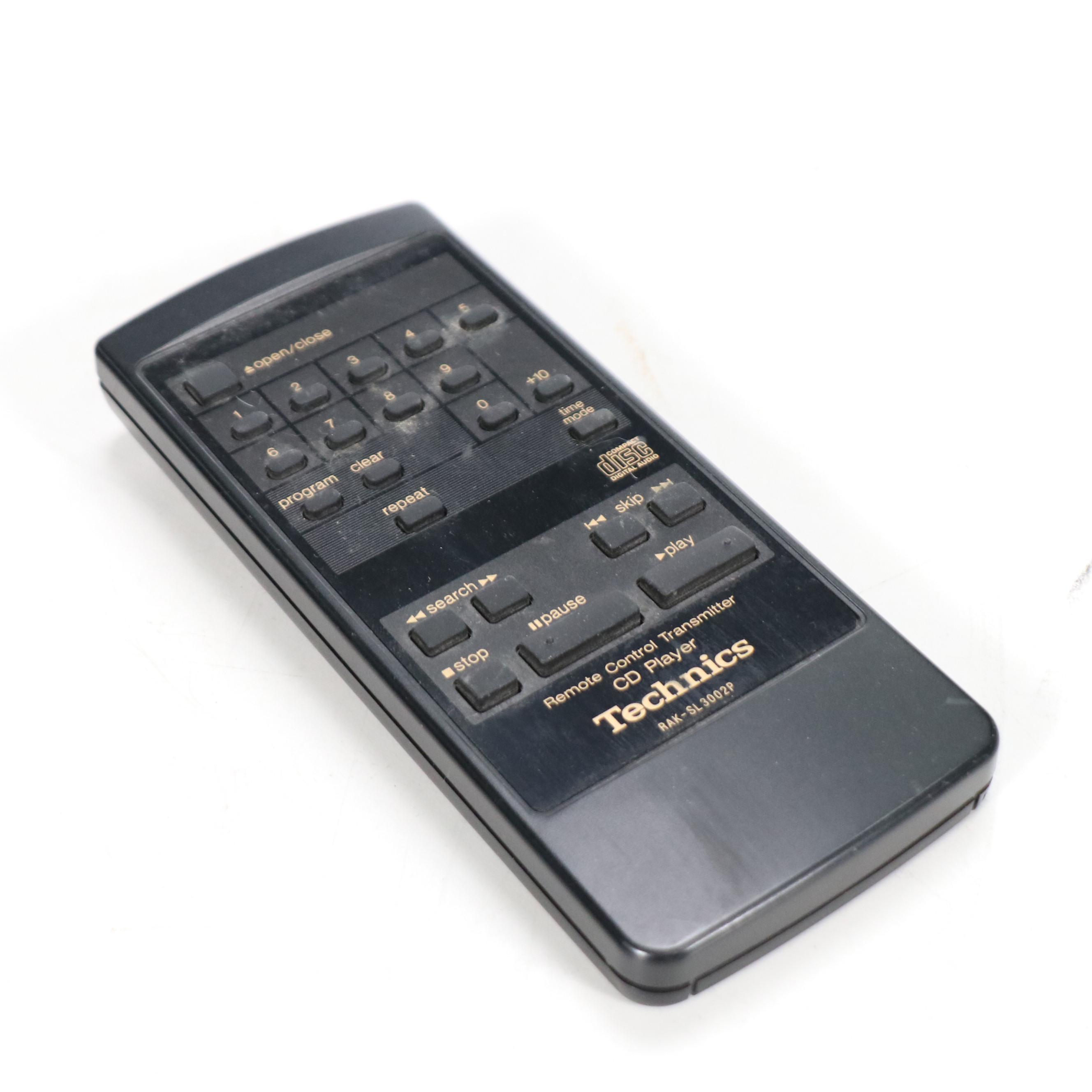 Technics CD Player SL-P370 and Cassette Deck RS-TR265 with Remote