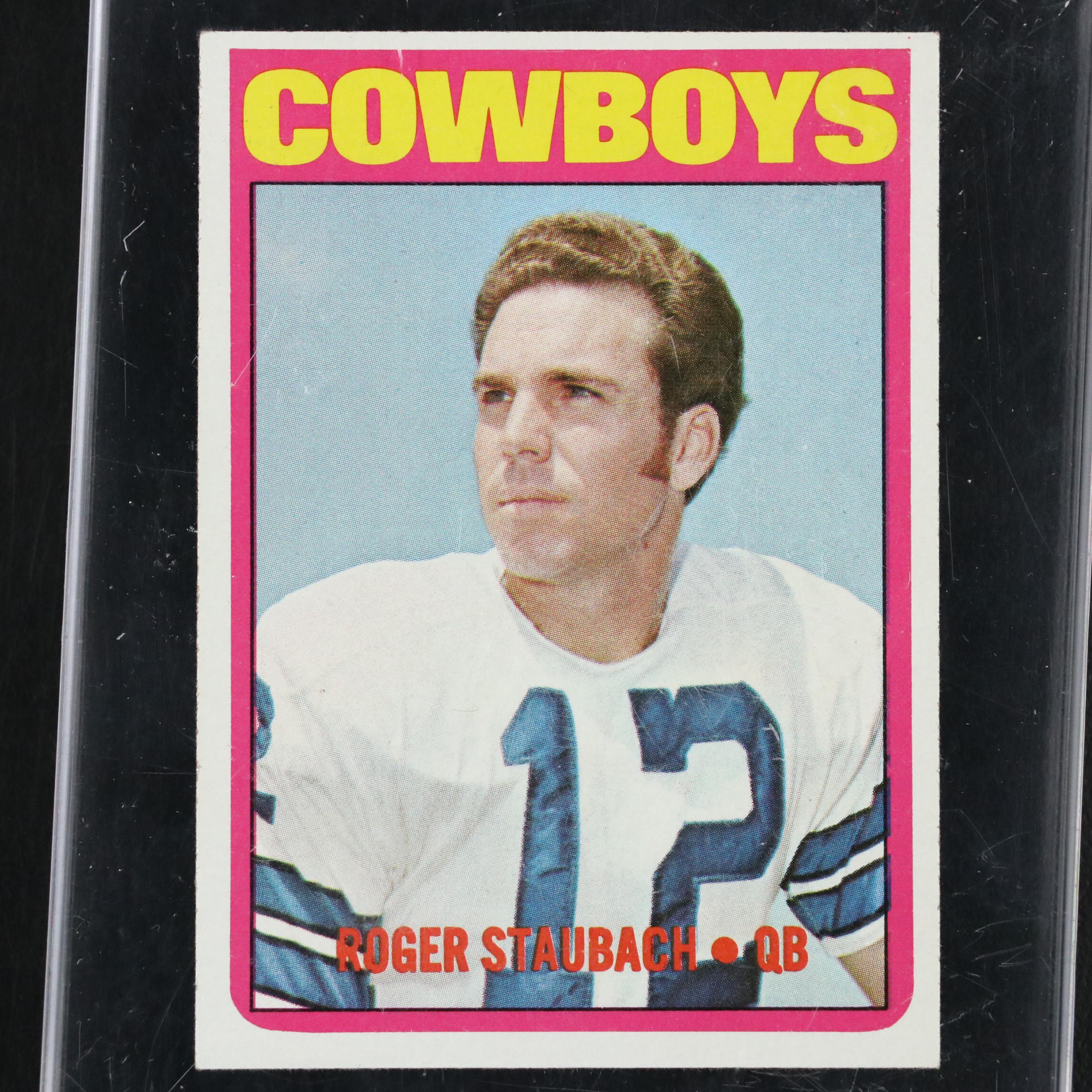 1972 Topps Roger Staubach Dallas Cowboys Rookie Football Card