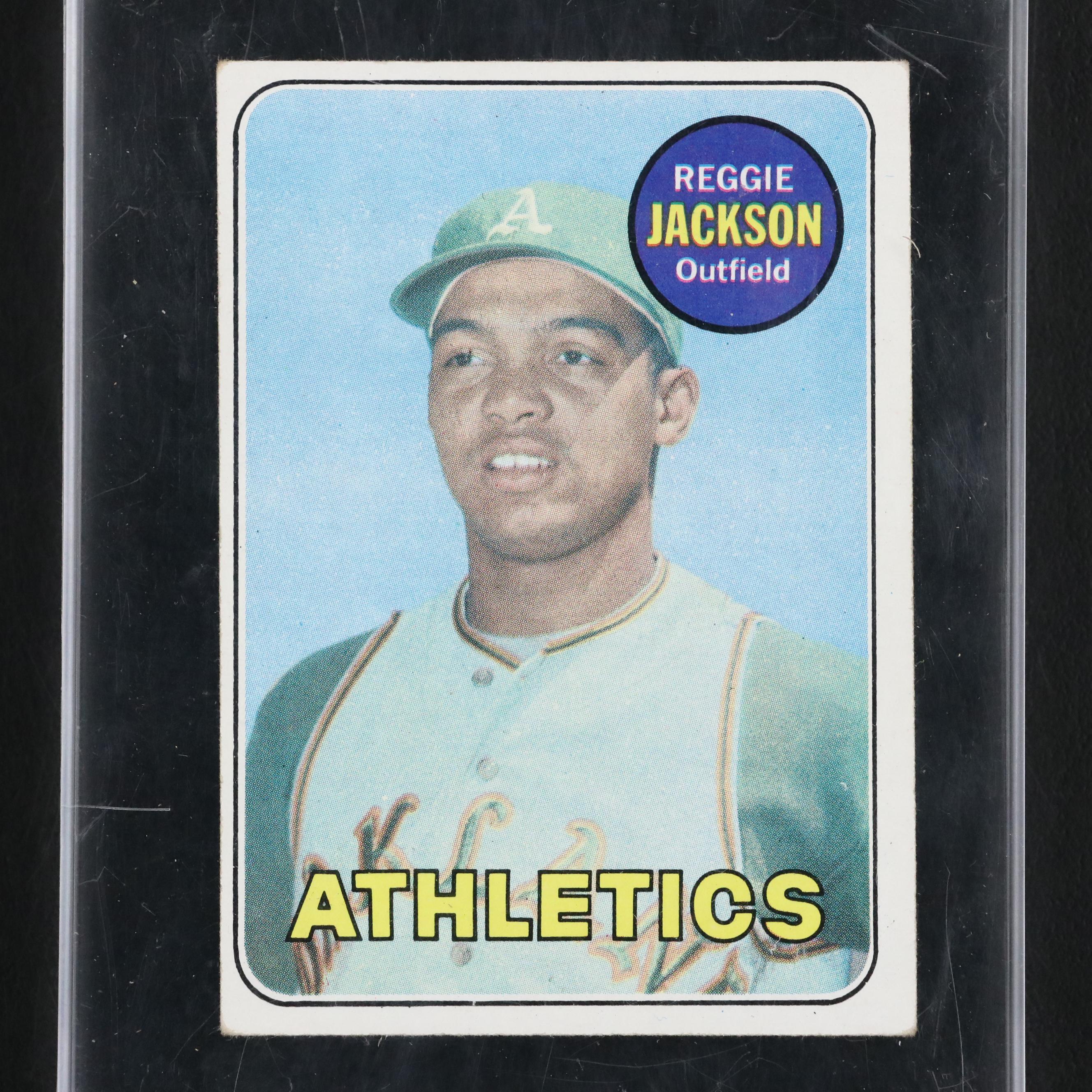 1969 Topps Reggie Jackson Oakland Athletics Rookie Baseball Card