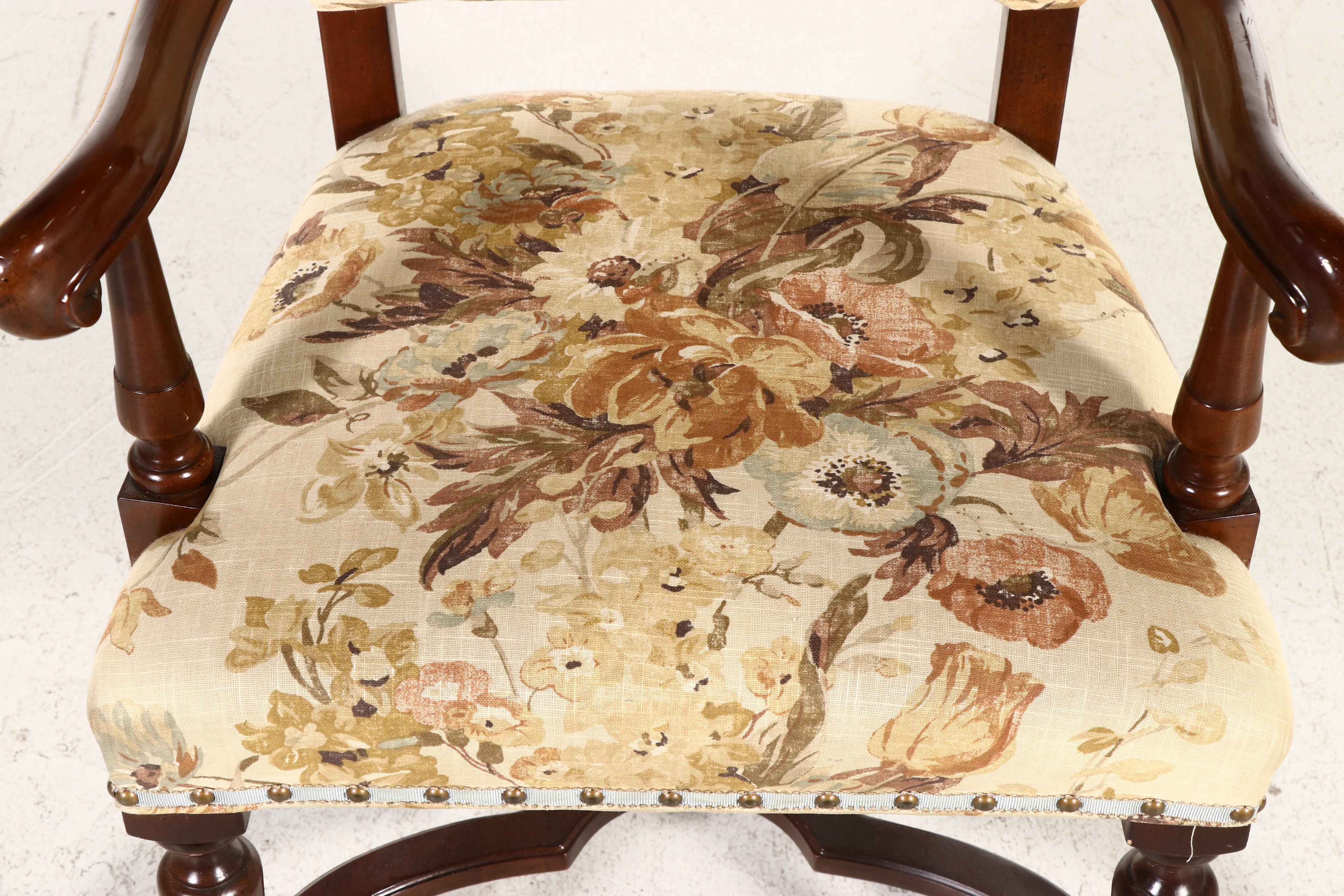 Hickory Chair Co. Louis XIV Style Fauteuil, Late 20th Century