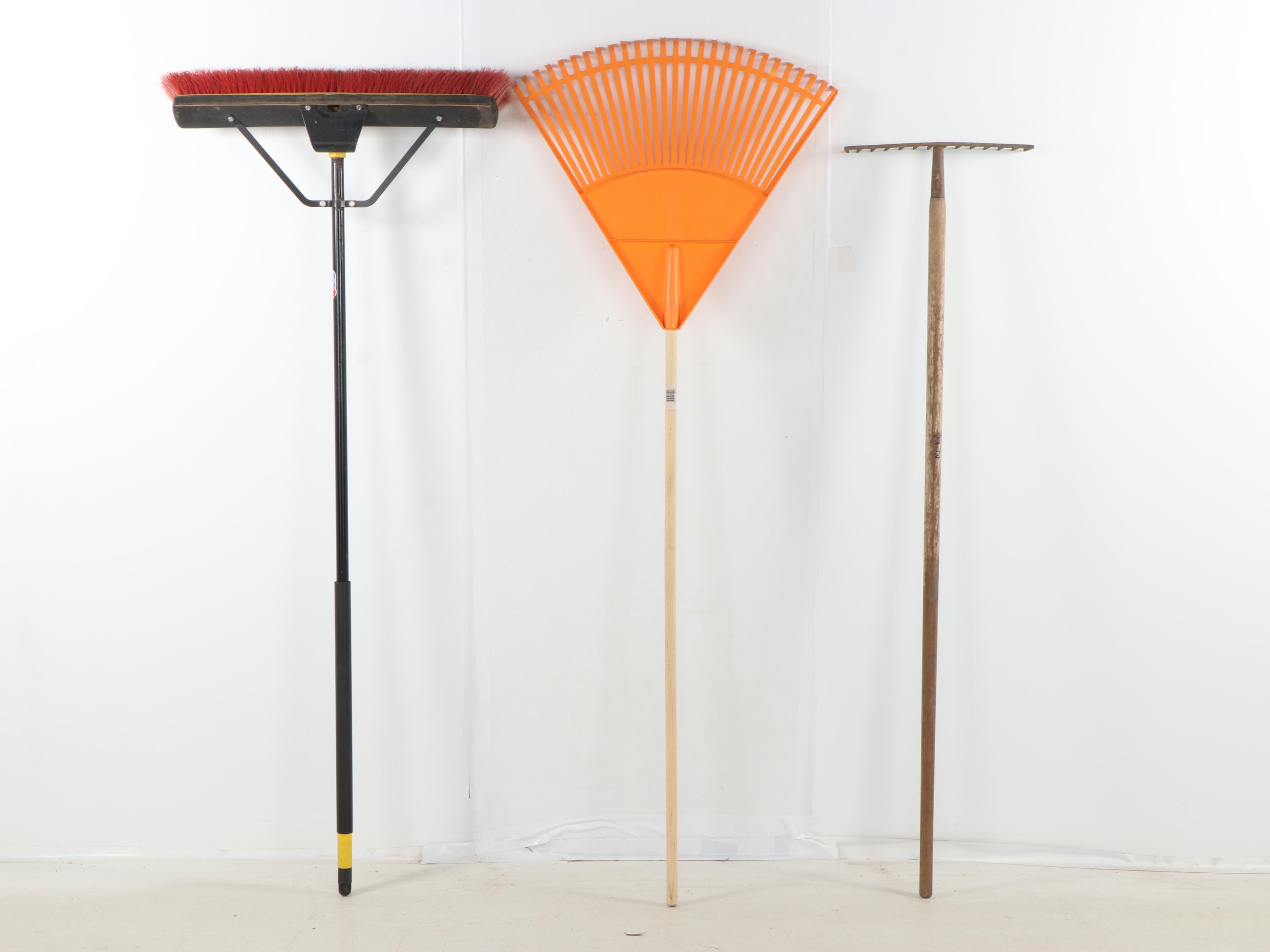 Lawn Tool Caddy with Black+Decker Hedge Trimmer and More