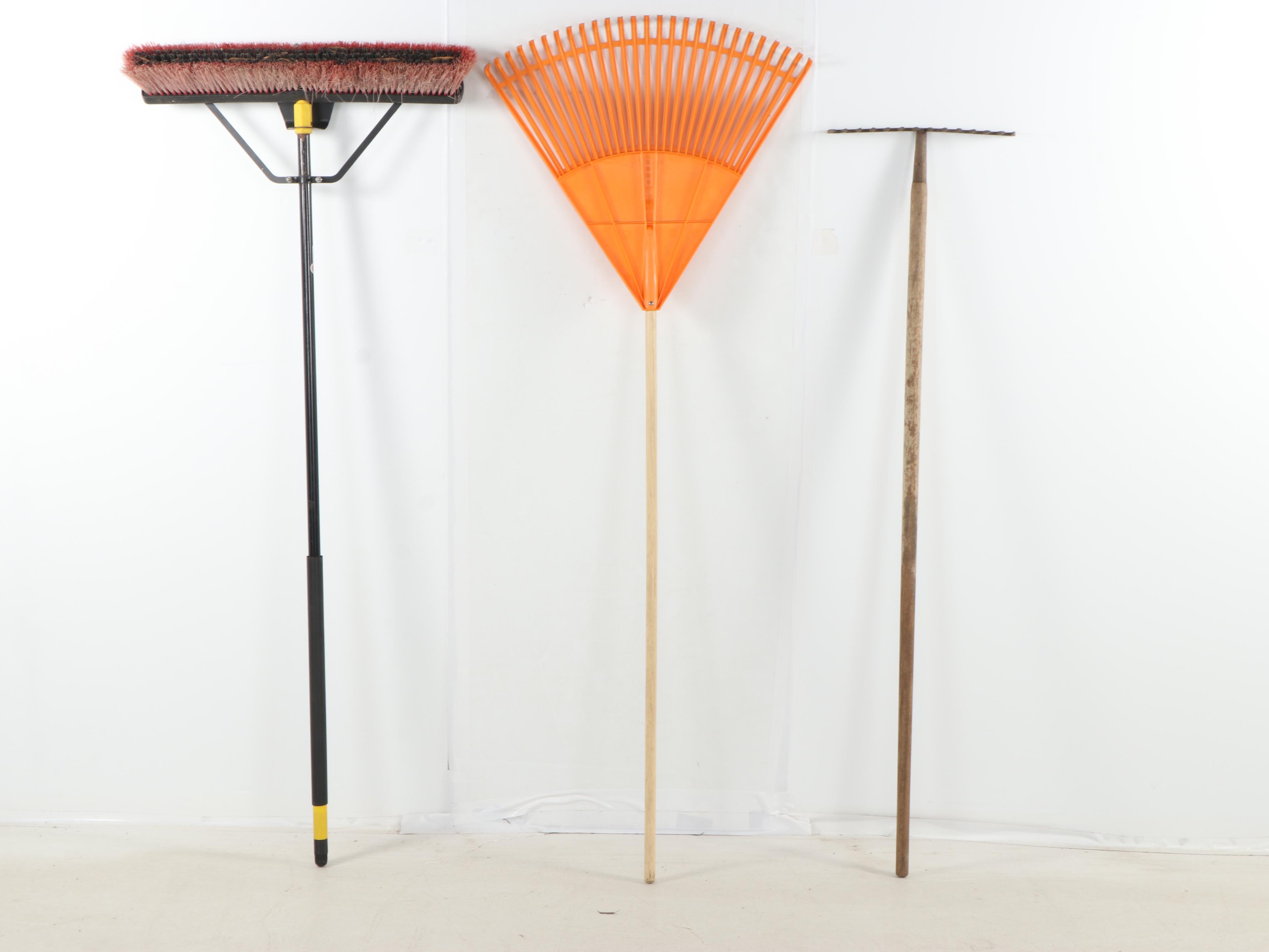 Lawn Tool Caddy with Black+Decker Hedge Trimmer and More