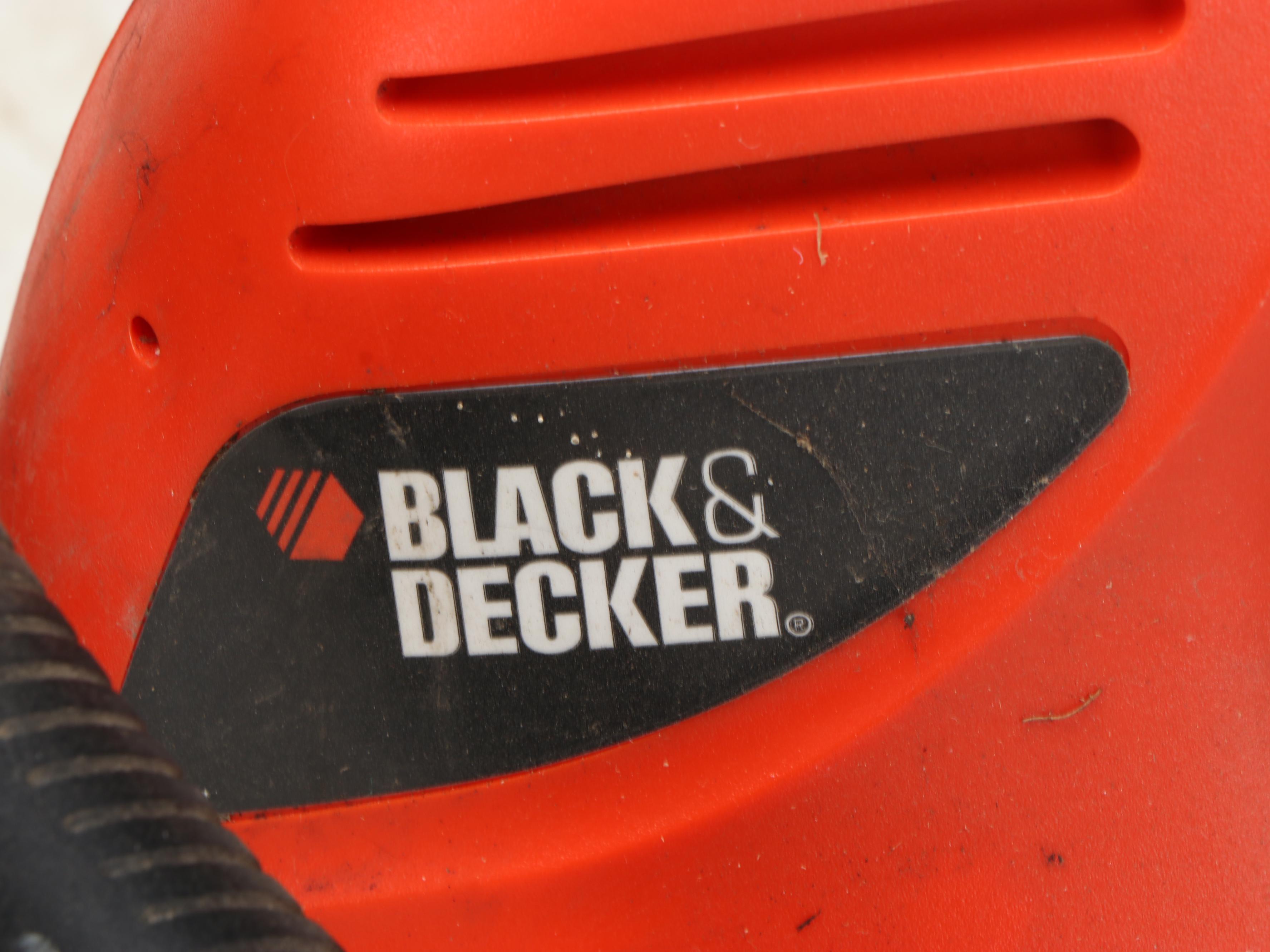 Lawn Tool Caddy with Black+Decker Hedge Trimmer and More