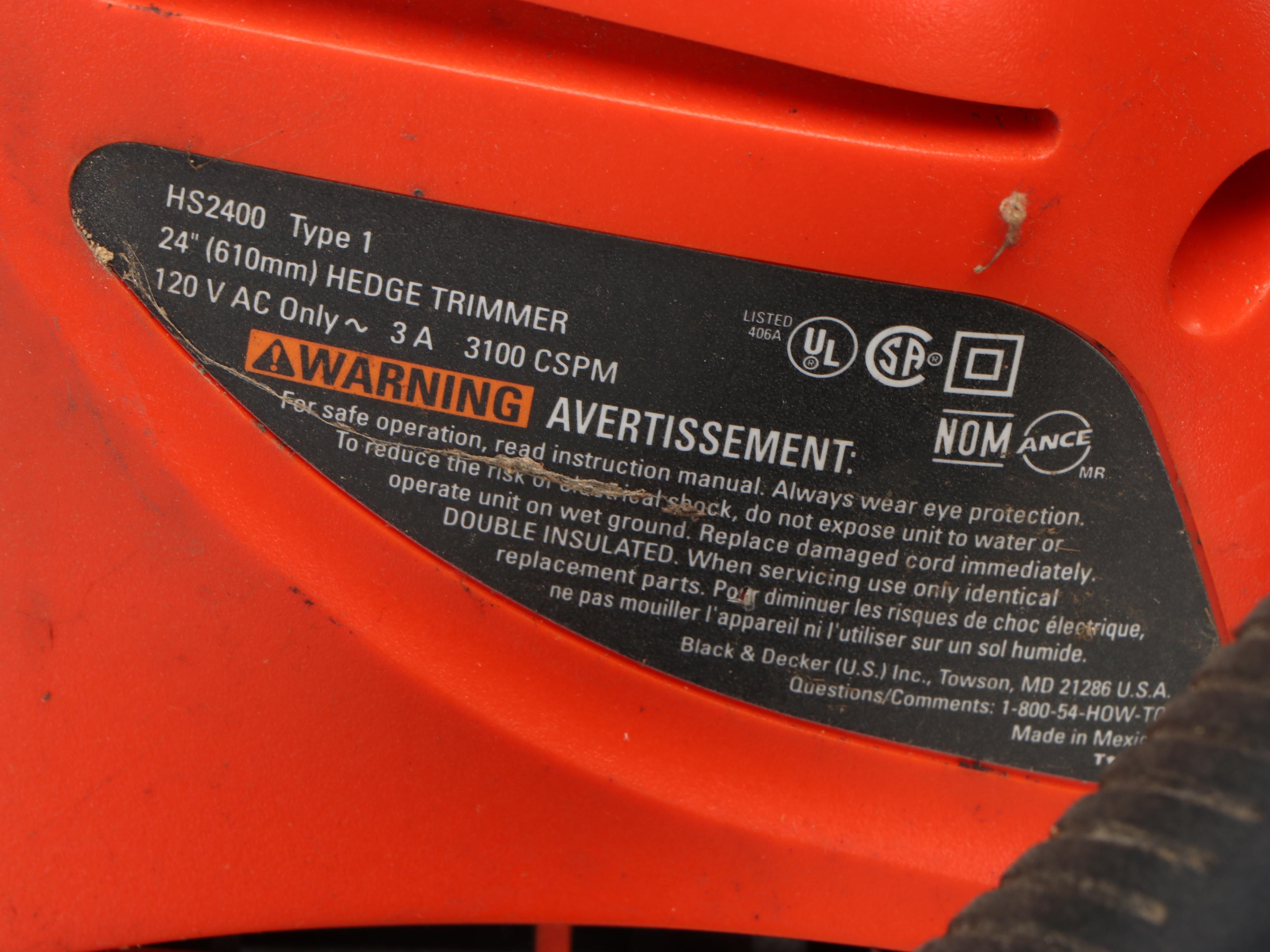 Lawn Tool Caddy with Black+Decker Hedge Trimmer and More