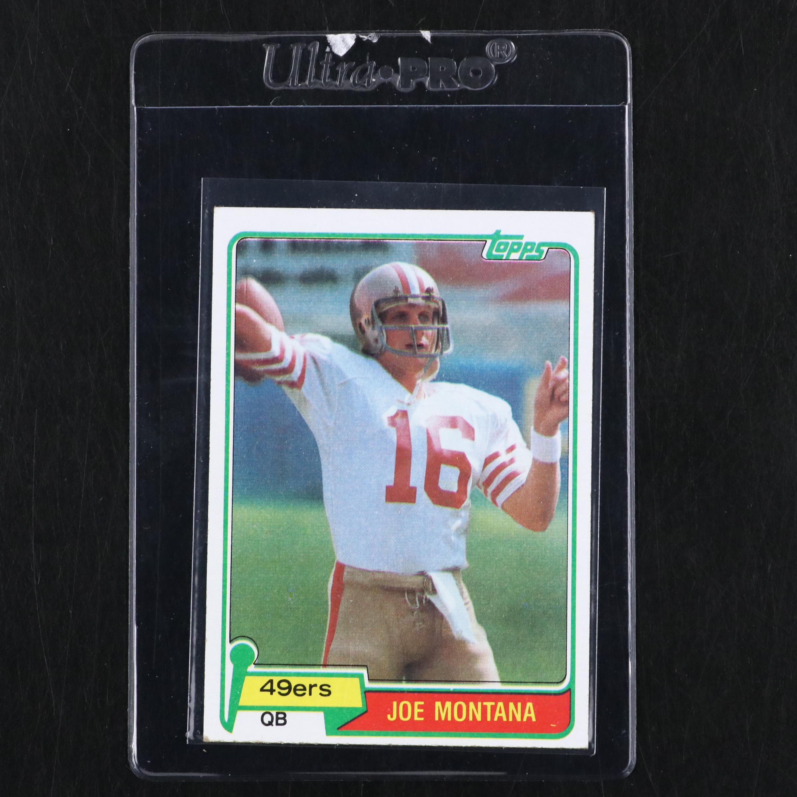 1981 Topps Joe Montana and 1984 Topps John Elway Rookie Football Cards