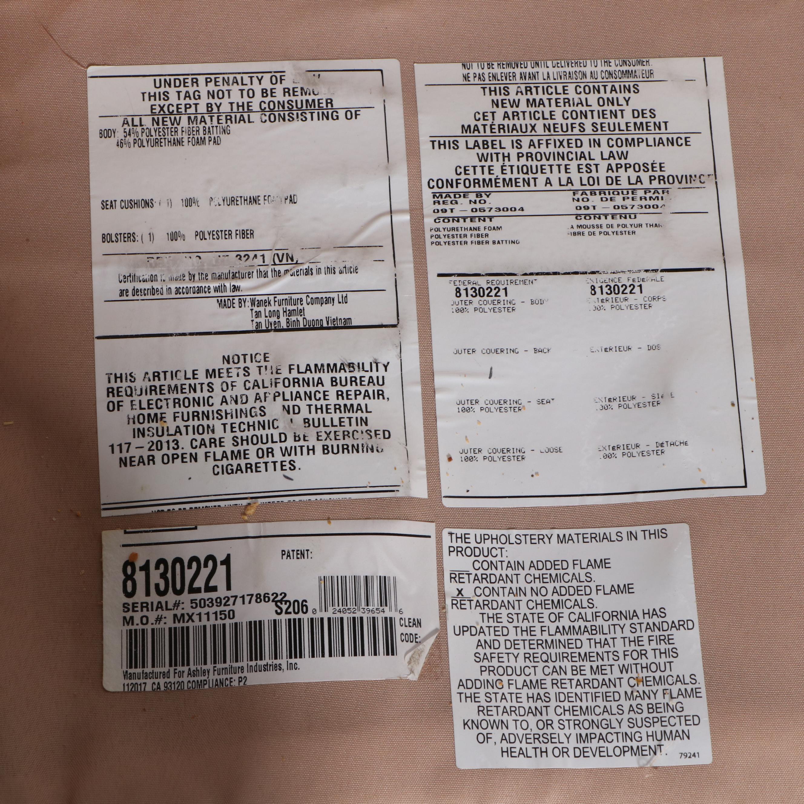 Ashley Furniture Contemporary Wingback Armchair