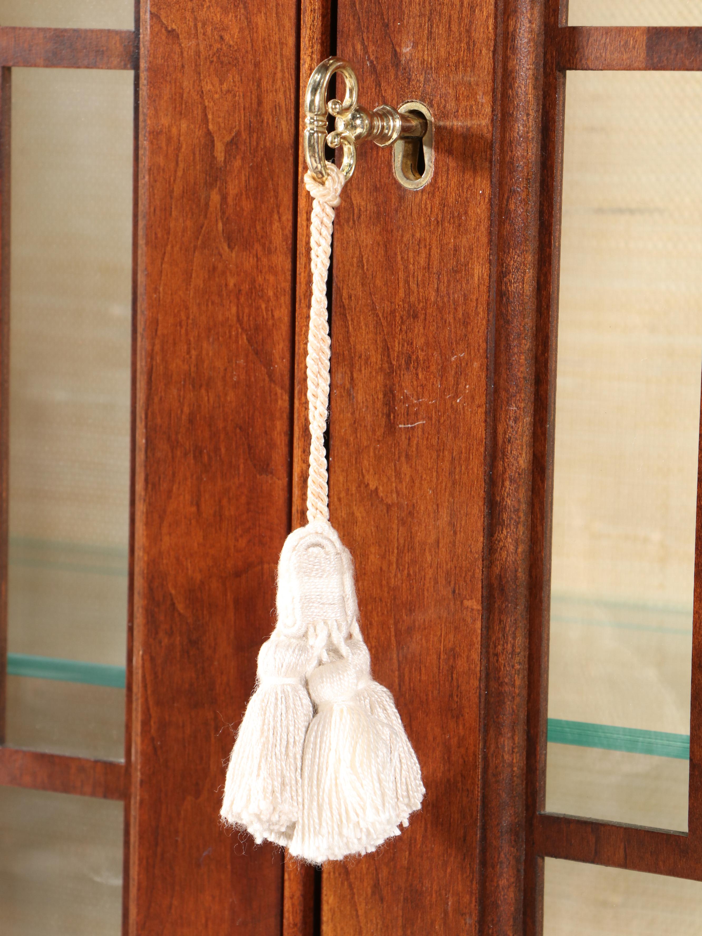 Jasper Cabinet Co. Chippendale Style Cherrywood Secretary Bookcase