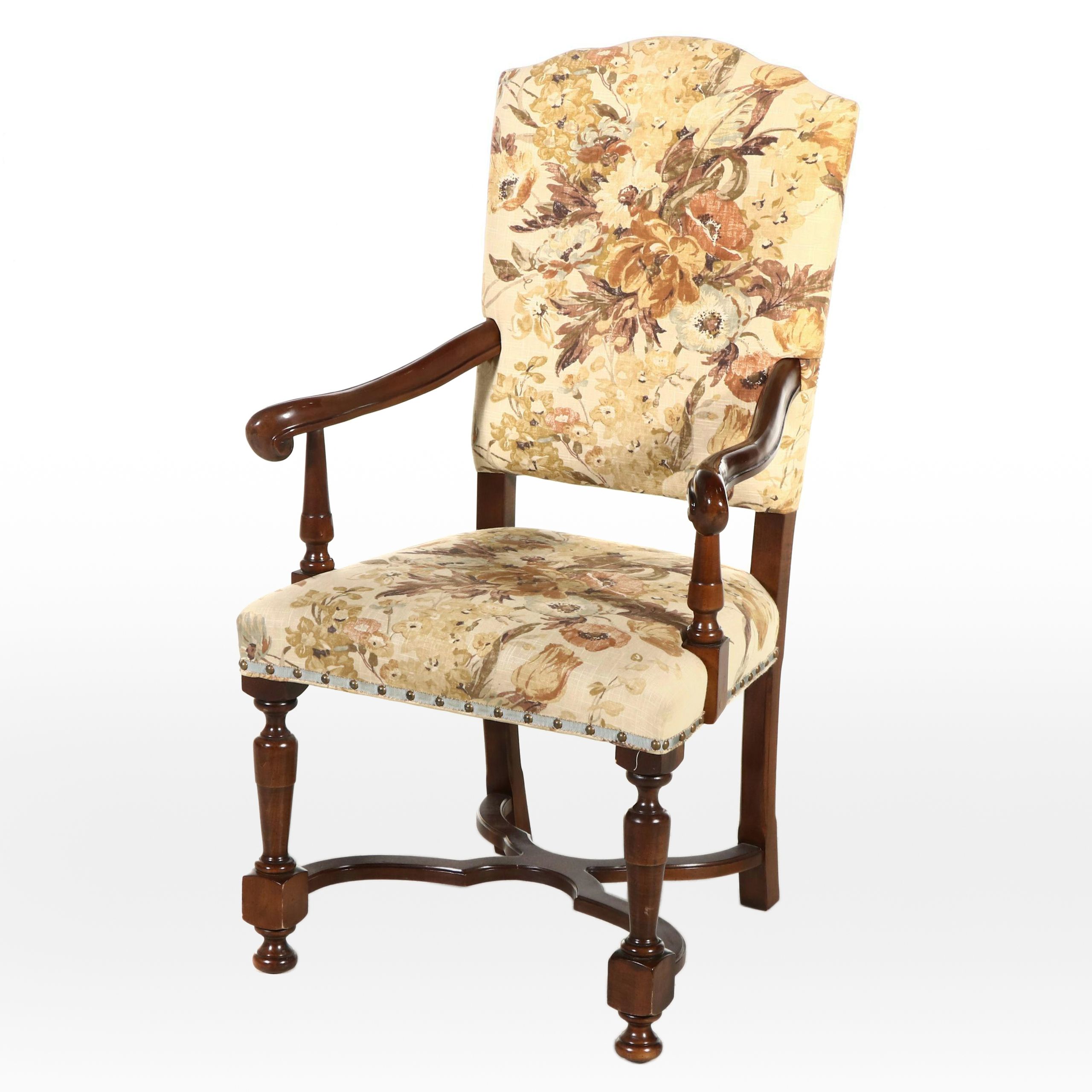 Hickory Chair Co. Louis XIV Style Fauteuil, Late 20th Century