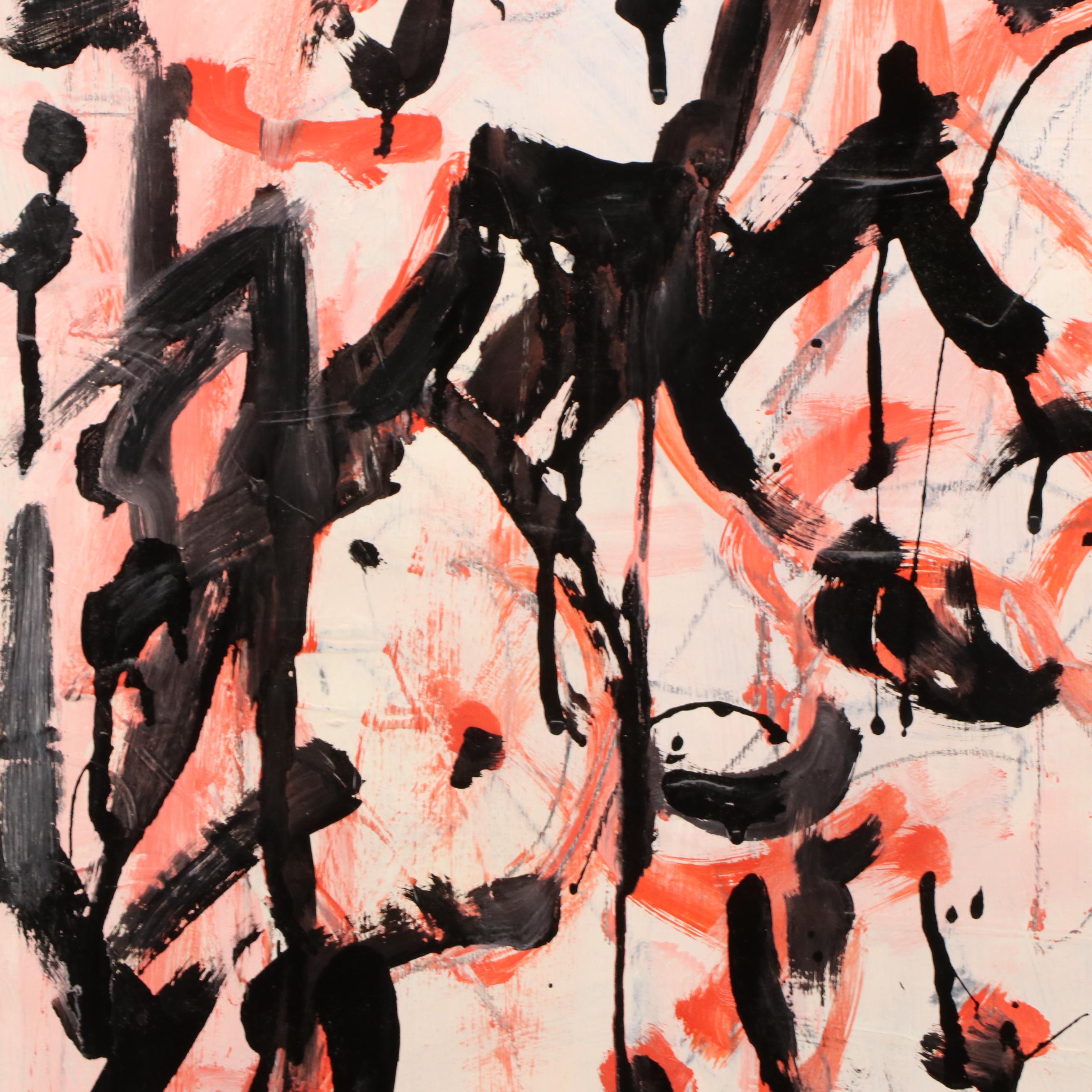 Jack Meanwell Figural Modern Oil Painting, 1993