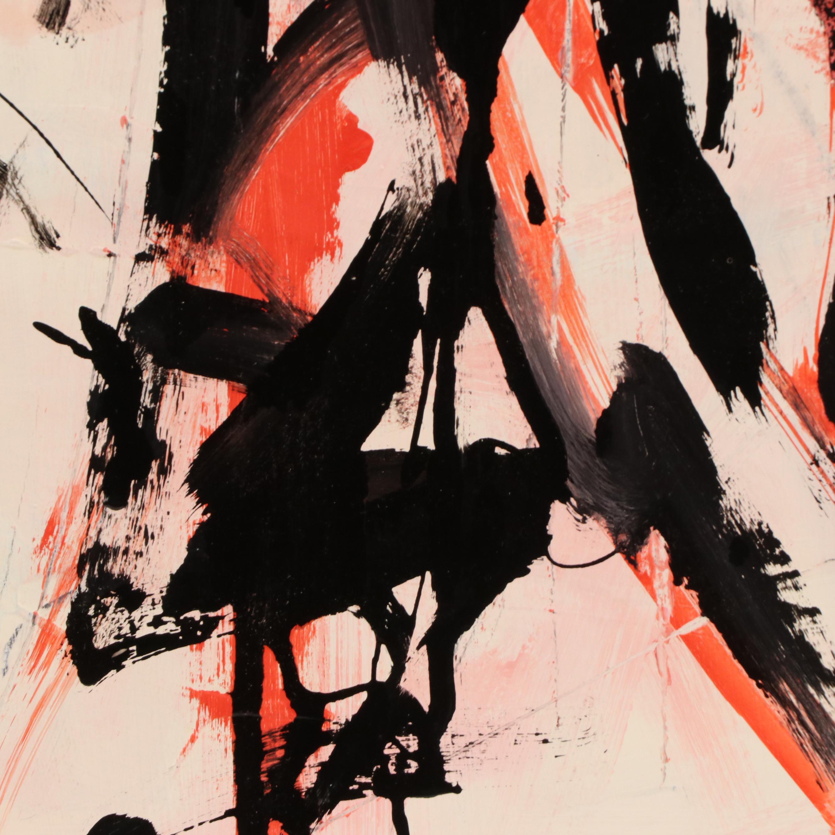 Jack Meanwell Figural Modern Oil Painting, 1993