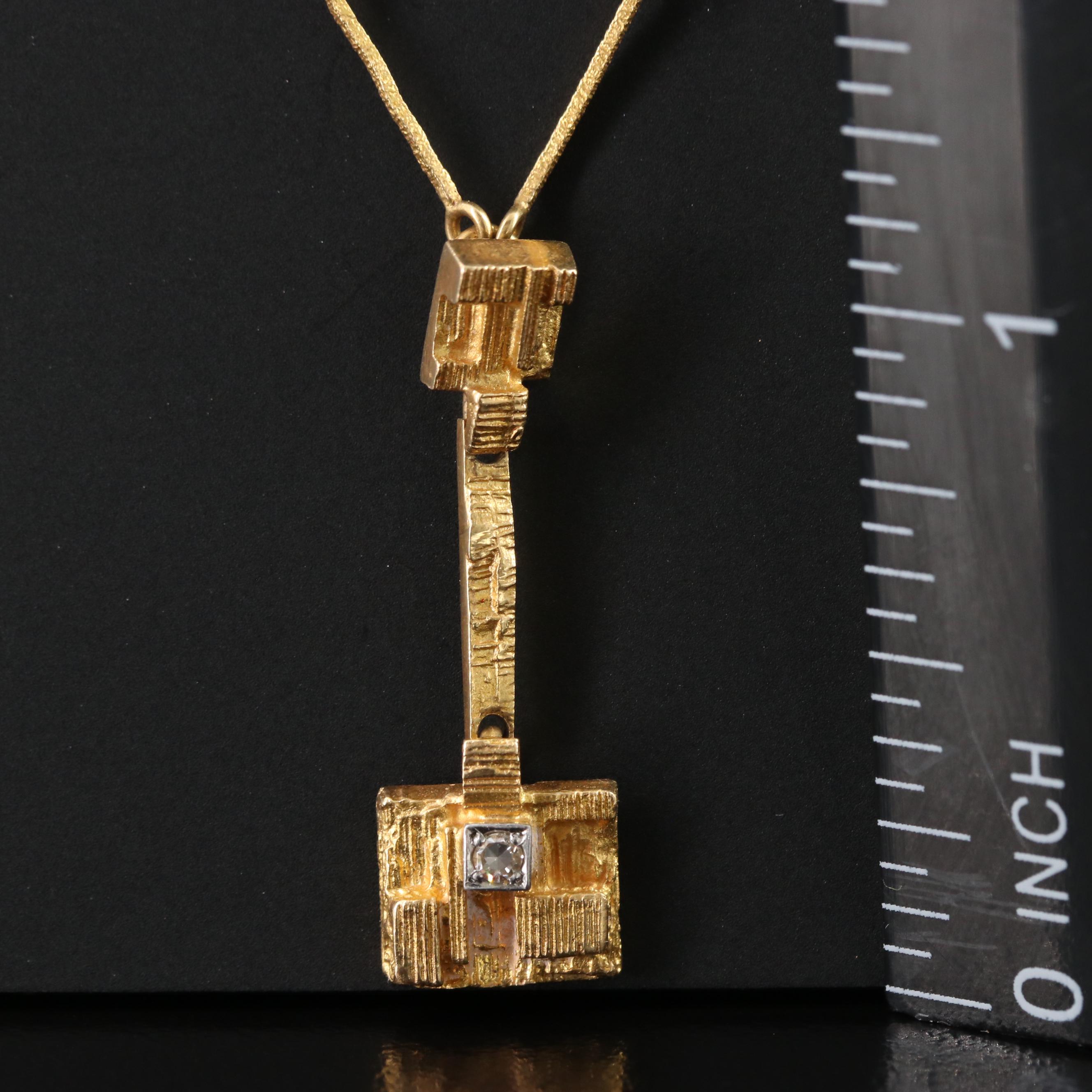 Bjorn Weckström "Diamond City" 18K 0.02 CT Diamond Necklace