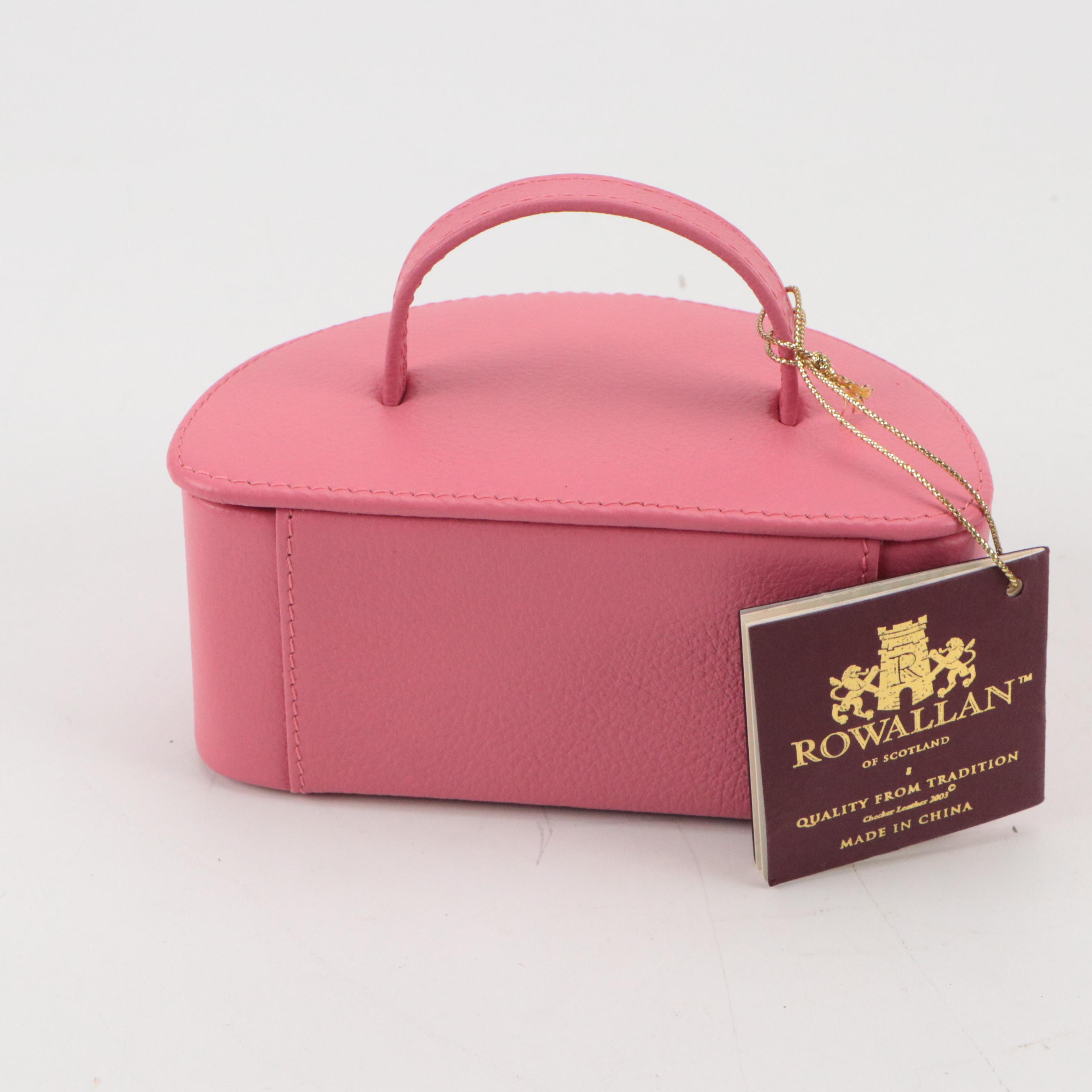 Rowallan Bonded Leather Travel Jewelry Cases