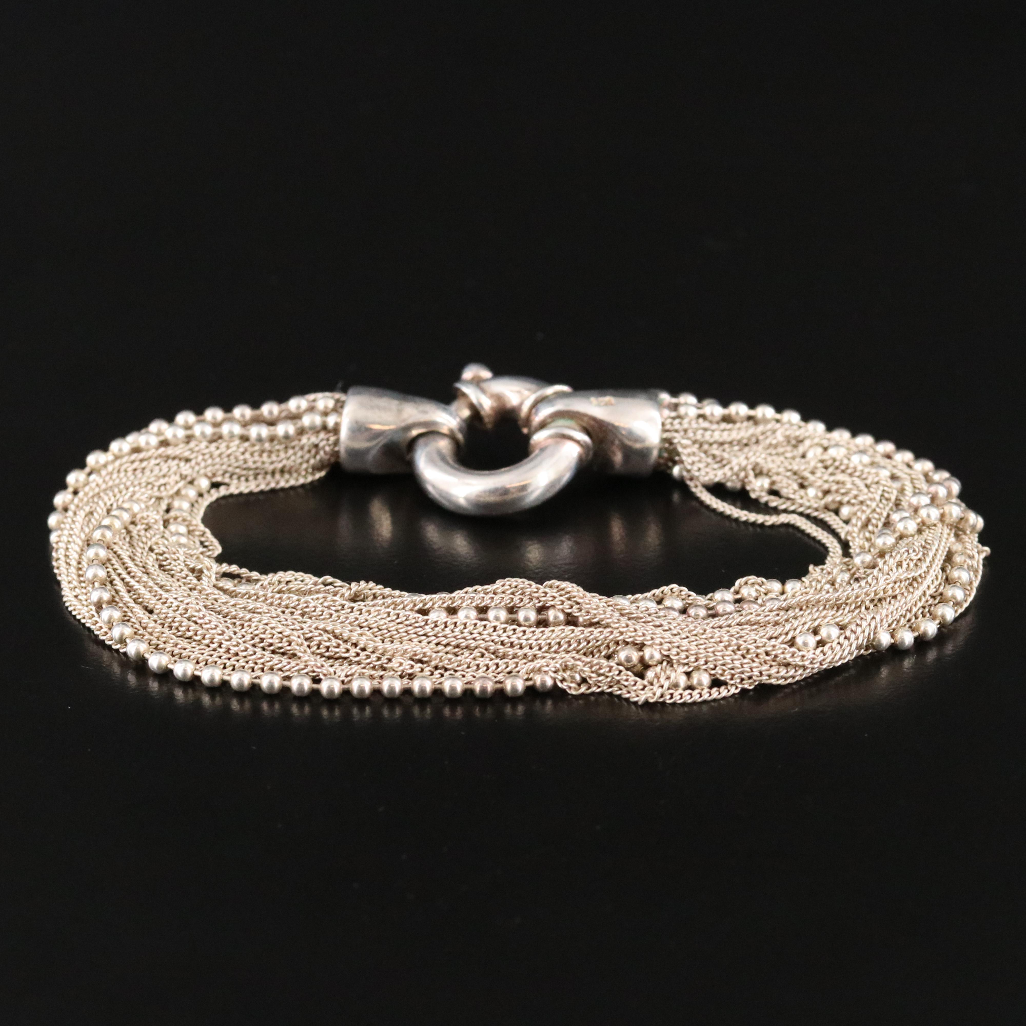 Italian Sterling Torsade Bracelet