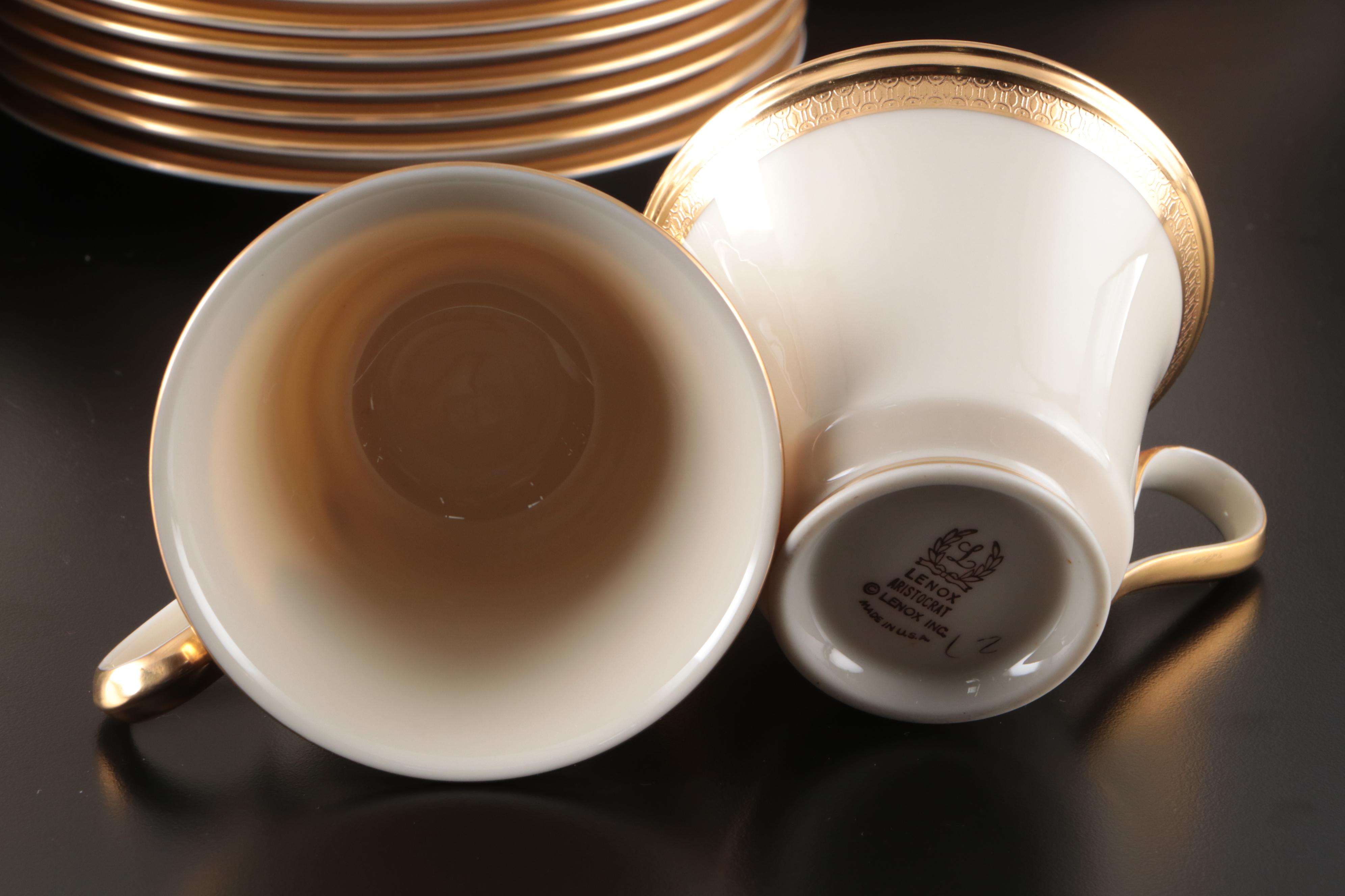 Lenox "Aristocrat" Bone China Dinnerware, Mid to Late 20th Century