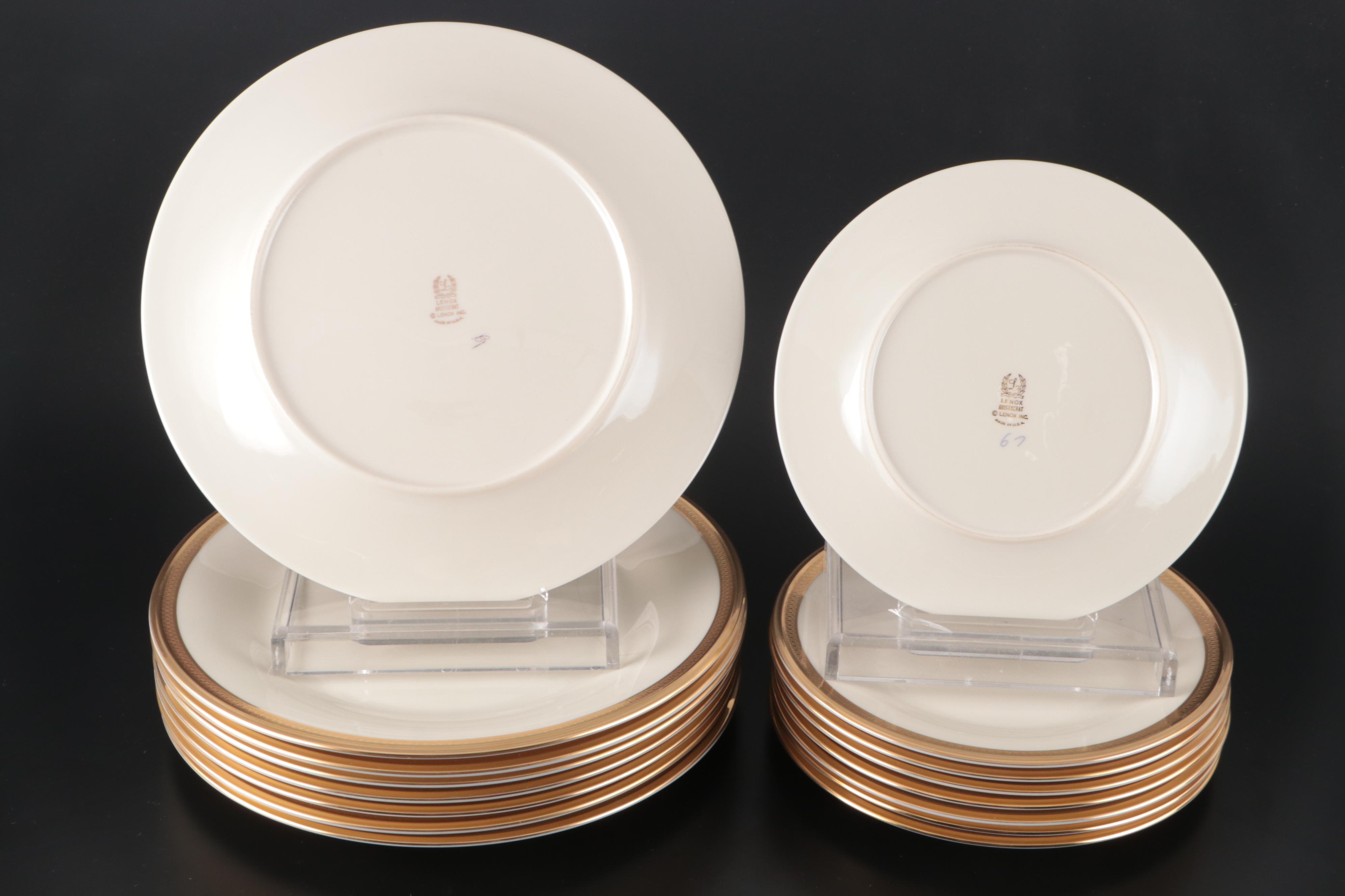 Lenox "Aristocrat" Bone China Dinnerware, Mid to Late 20th Century