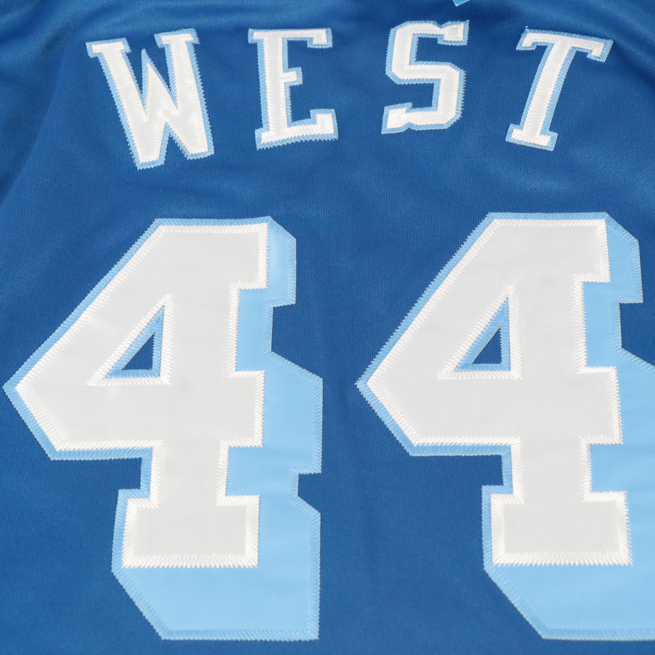 Jerry West Signed Los Angles Lakers Mitchell & Ness Basketball Jersey, Beckett