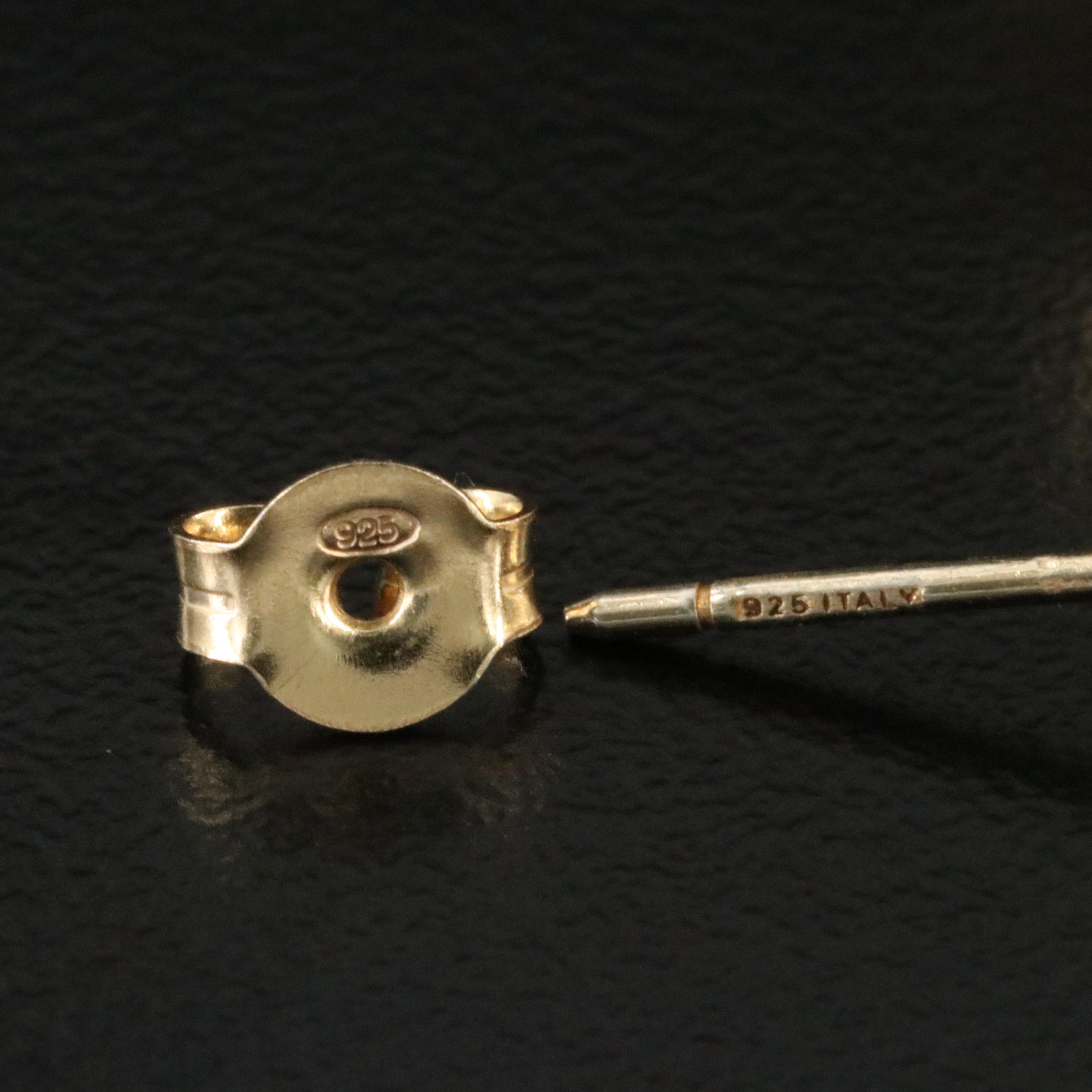 Sterling CZ Door Knocker Earrings