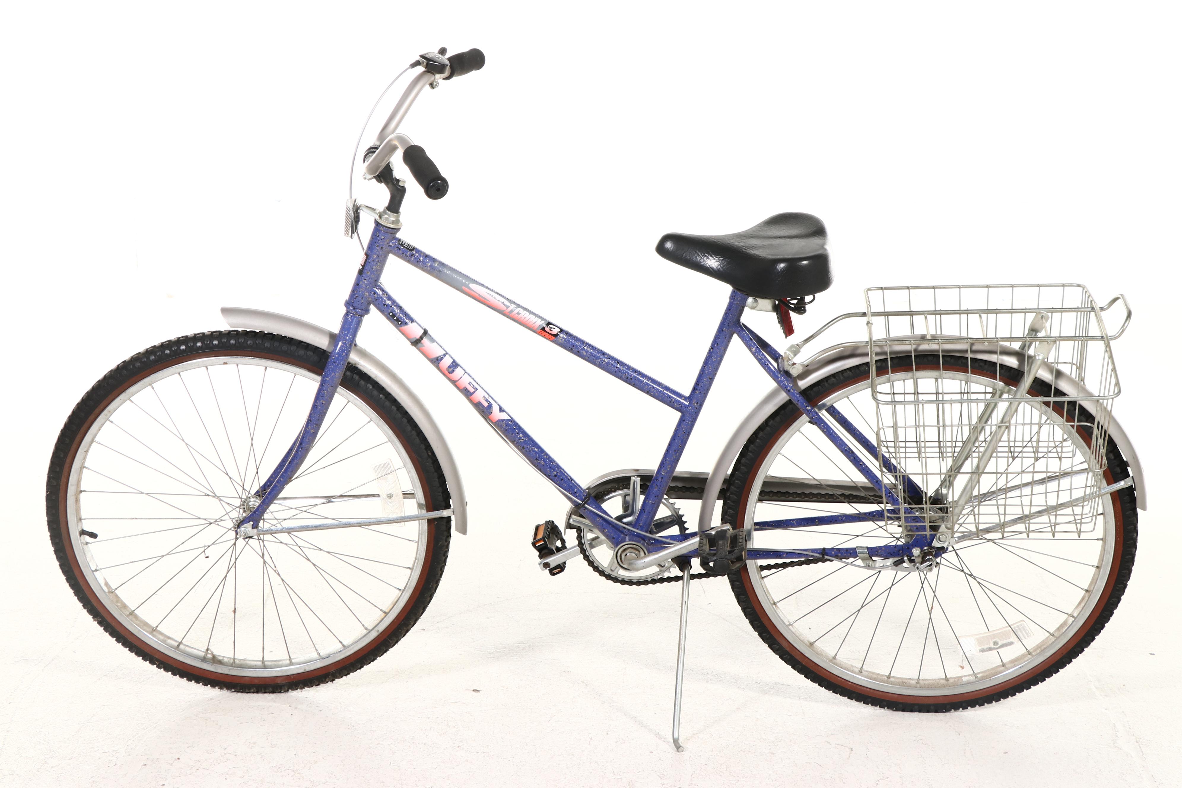 Huffy St. Croix 3-Speed Cruiser Bicycle with Schwinn Seat and Basket
