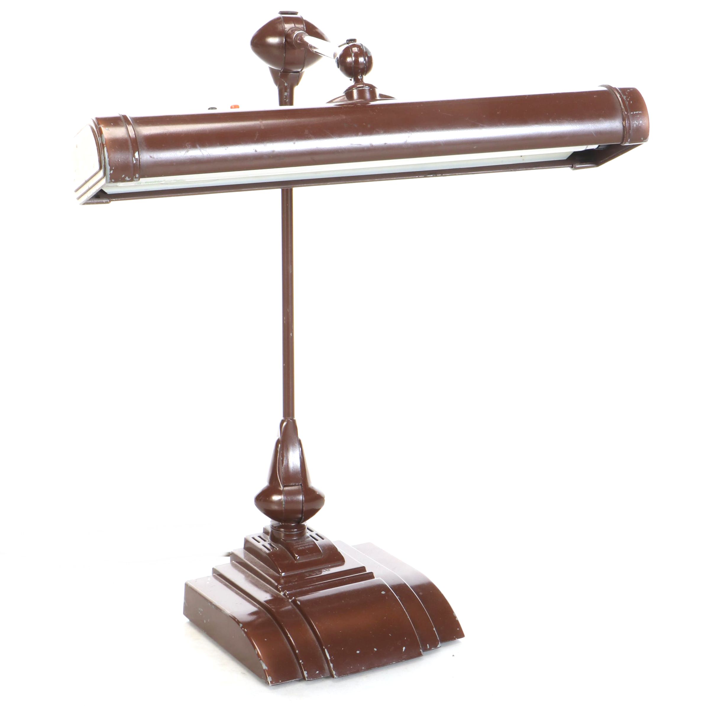 Art Specialty Co. "Flexo" Streamlined Industrial Style Desk Lamp, Mid-20th C.