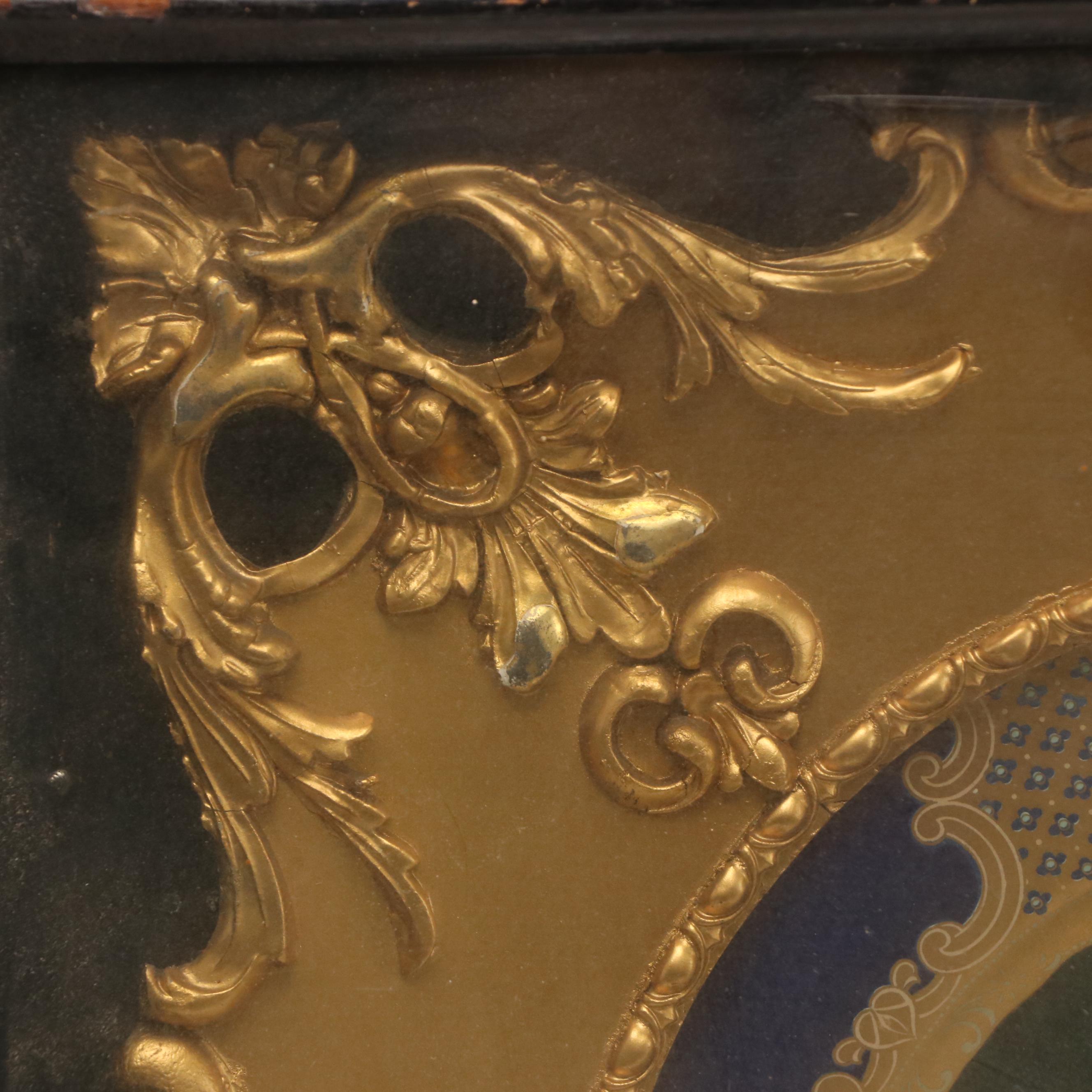 Vienna Art Seated Nude Chromolithograph Tin Plate, 1905