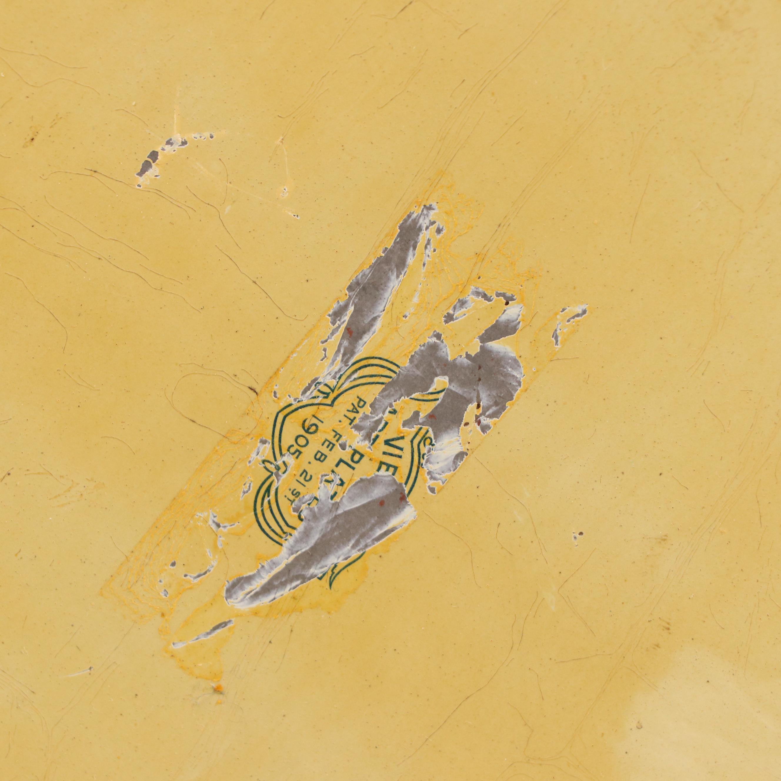 Vienna Art Seated Nude Chromolithograph Tin Plate, 1905