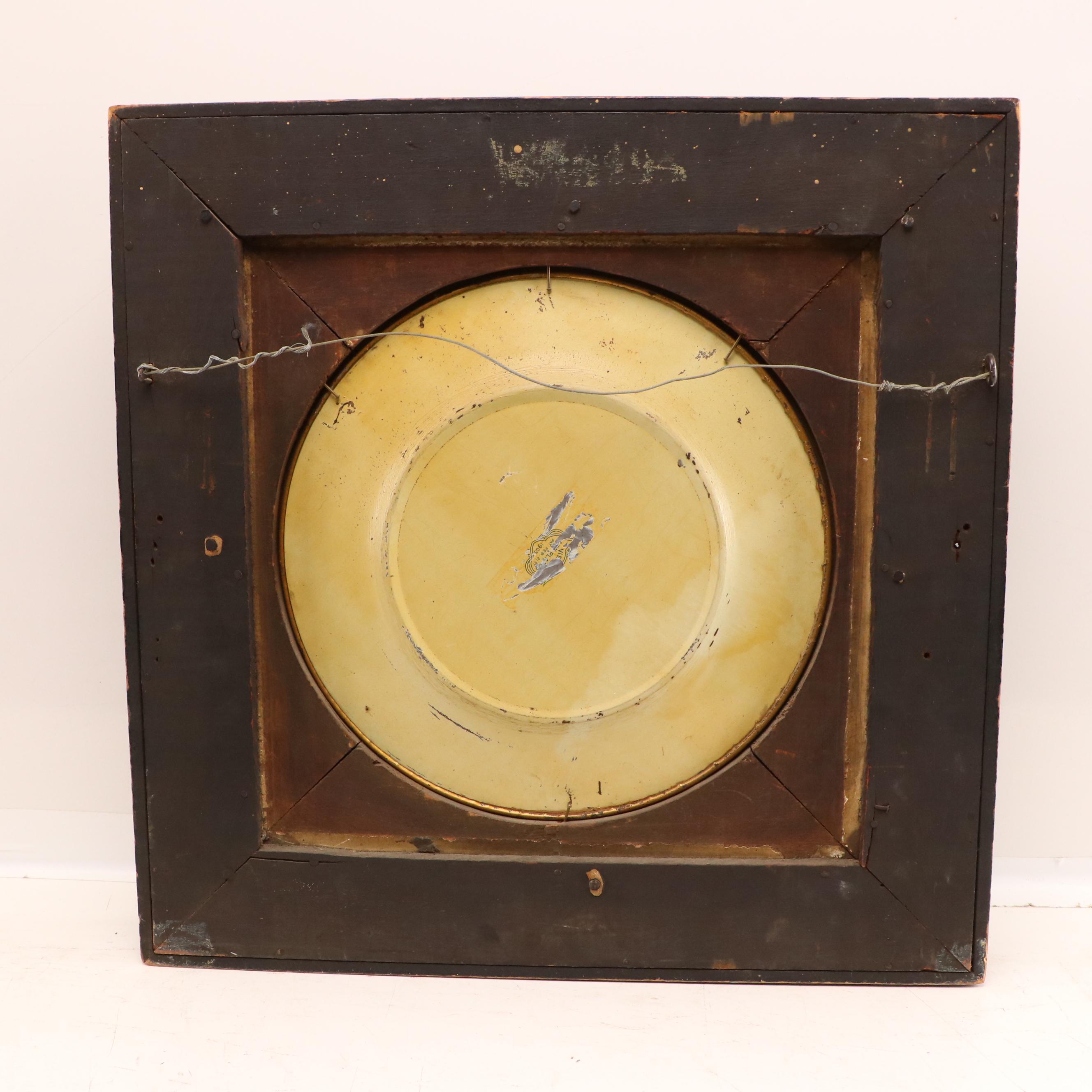 Vienna Art Seated Nude Chromolithograph Tin Plate, 1905