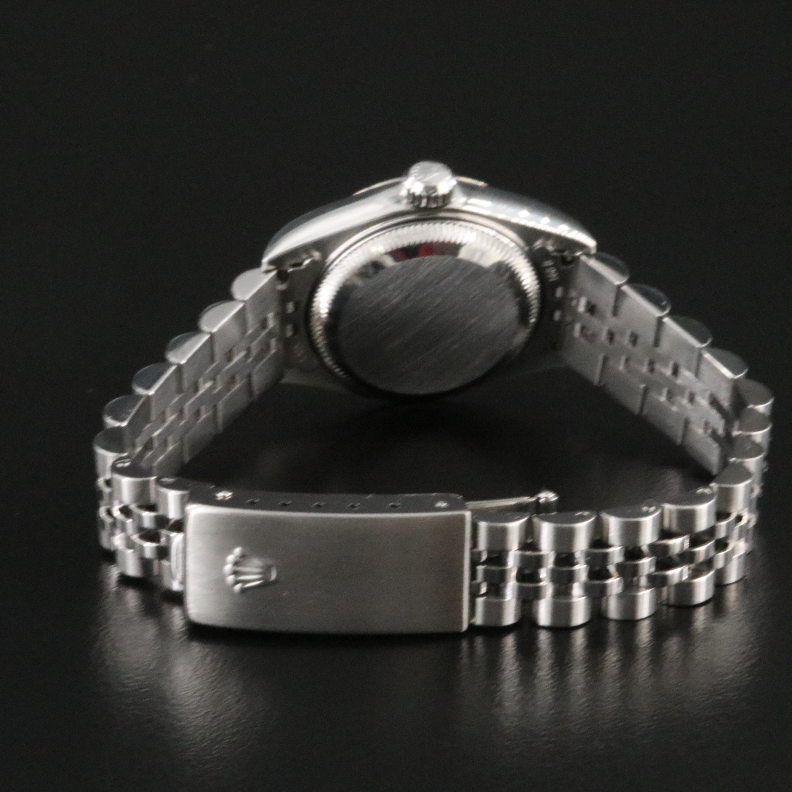 2000 Rolex Custom Pink Diamond Dial Oyster Perpetual Datejust Watch