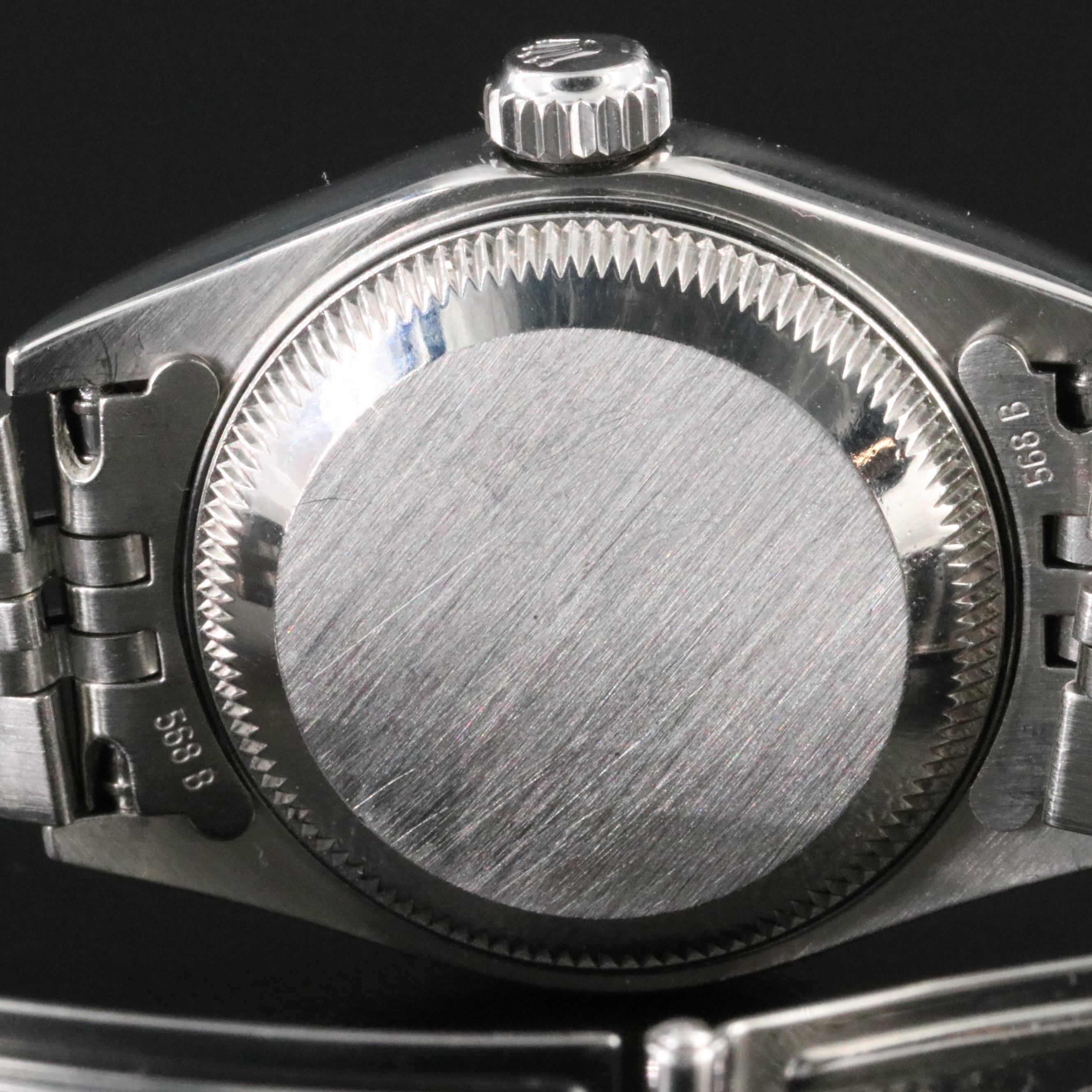 2000 Rolex Custom Pink Diamond Dial Oyster Perpetual Datejust Watch