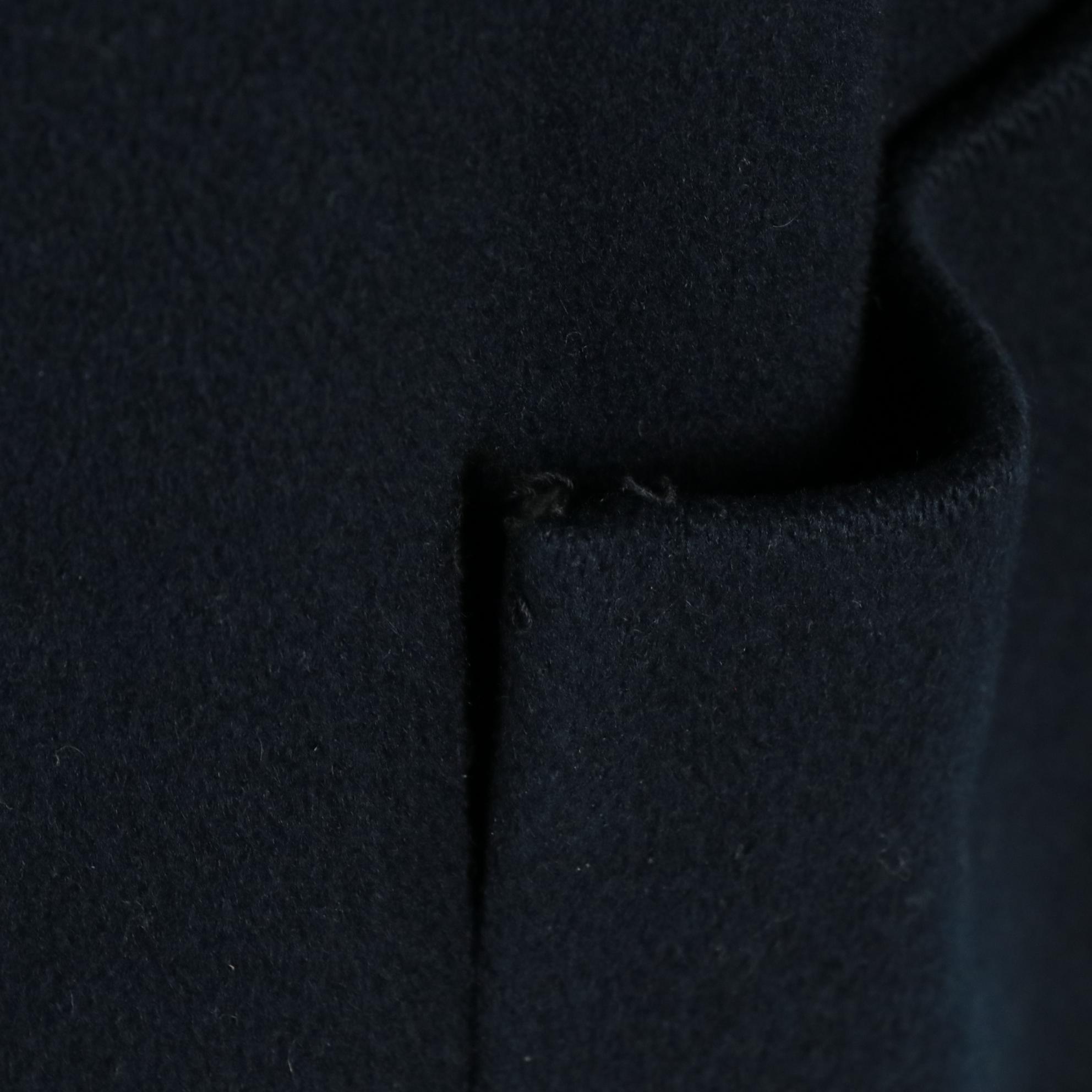 M.G. Kinsler Wool Cape Coat and Other Long Navy Blue Wool Coat