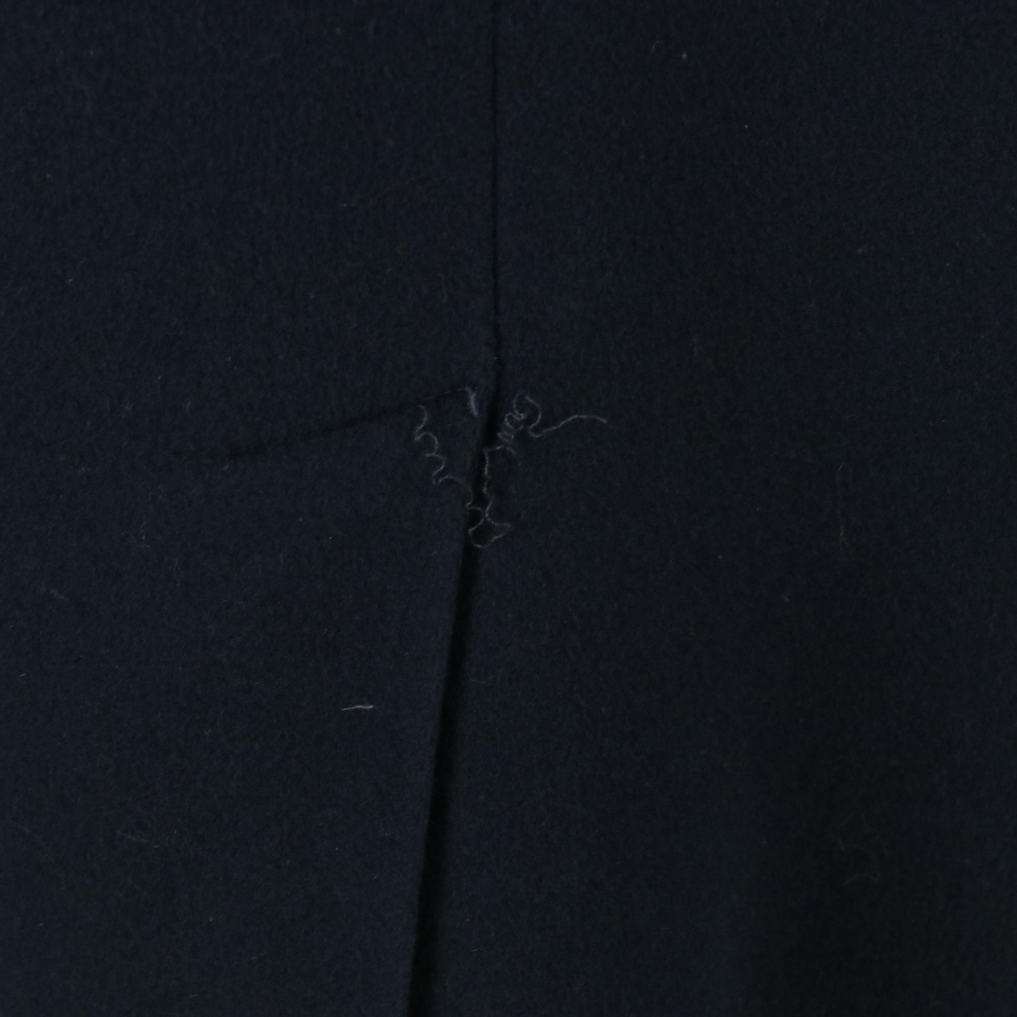 M.G. Kinsler Wool Cape Coat and Other Long Navy Blue Wool Coat