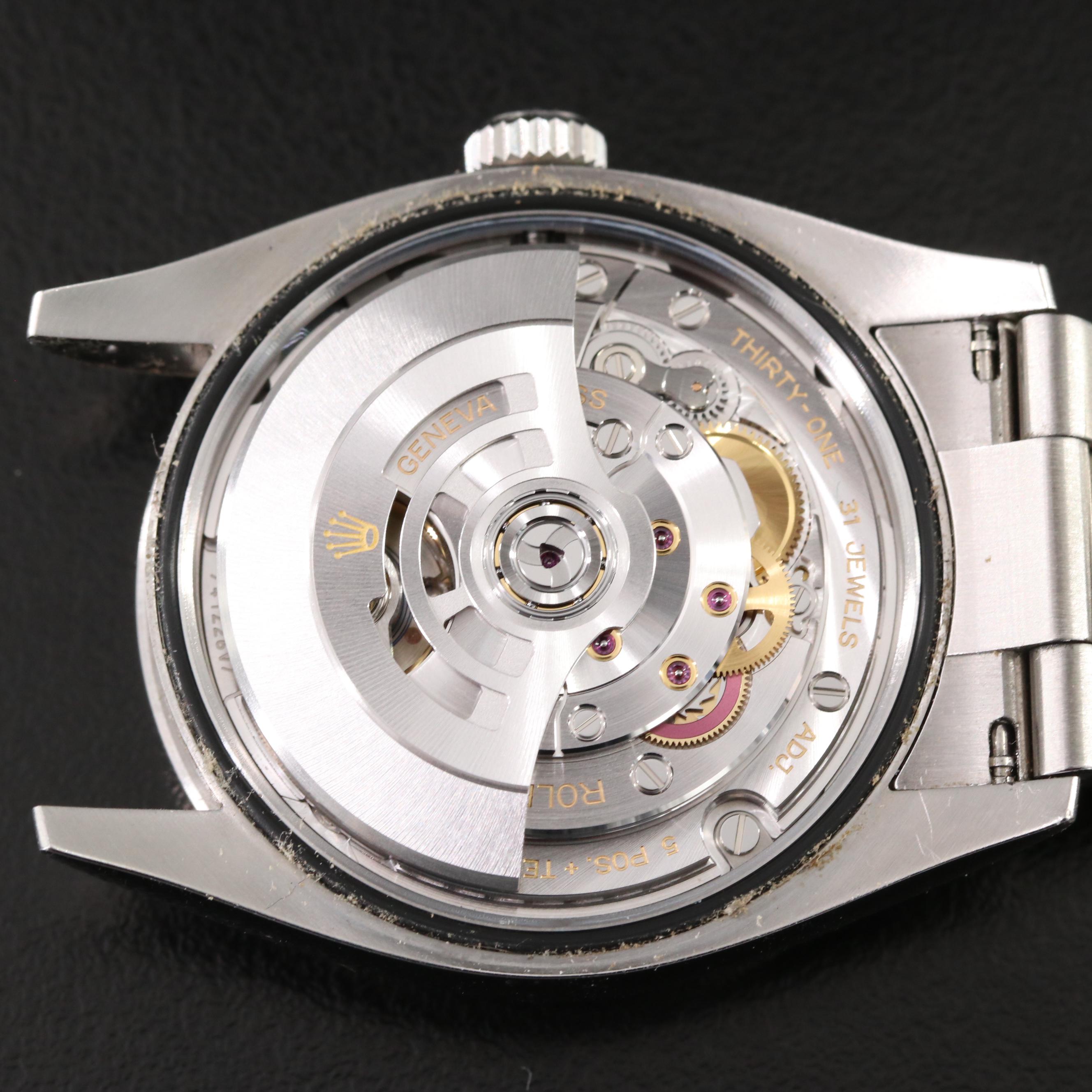 Rolex Black Dial Oyster Steel 36mm Watch